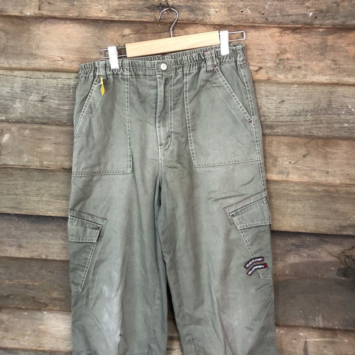 Japanese Brand Japanese Brand vintage utility Grey Cargo Pants #2656 Size 29" - 2 Thumbnail