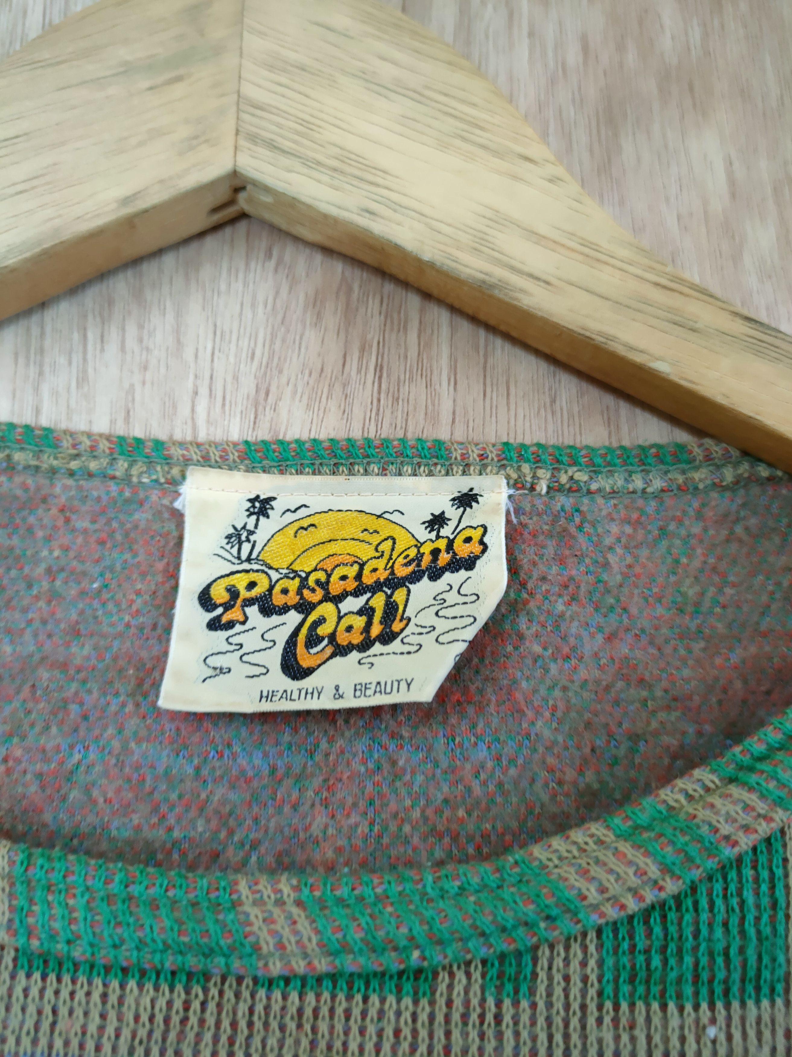 Vintage Pasadena Call checkered crop top vintage knitwear #46-651 Size S / US 4 / IT 40 - 5 Thumbnail