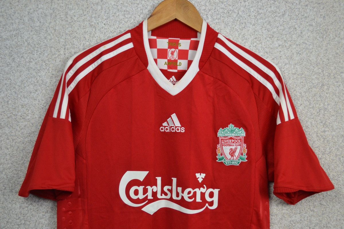 Adidas × Vintage Liverpool fc 2008 2009 home soccer shirt jersey adidas Size US S / EU 44-46 / 1 - 3 Thumbnail