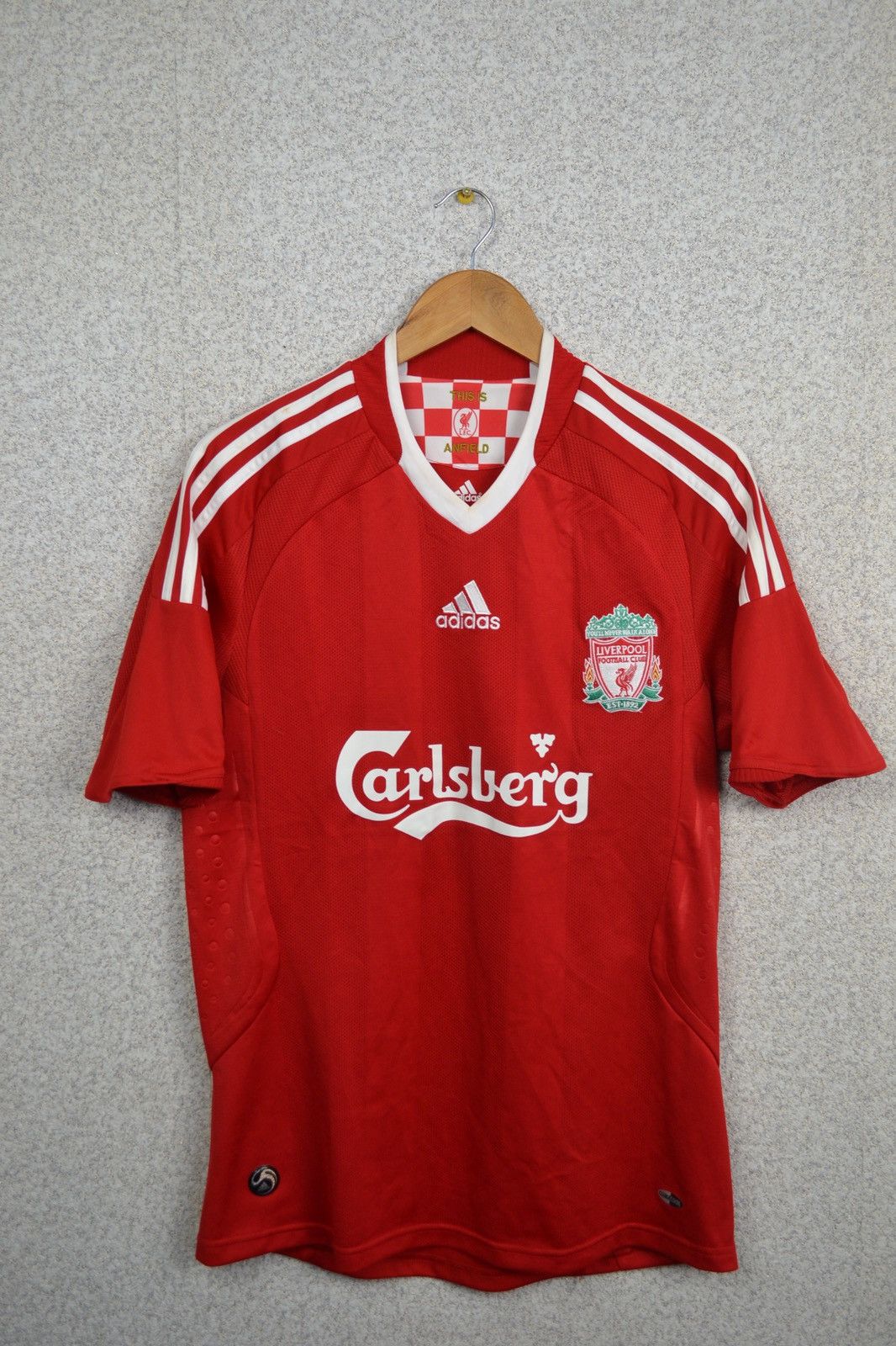 Adidas × Vintage Liverpool fc 2008 2009 home soccer shirt jersey adidas Size US S / EU 44-46 / 1 - 1 Thumbnail