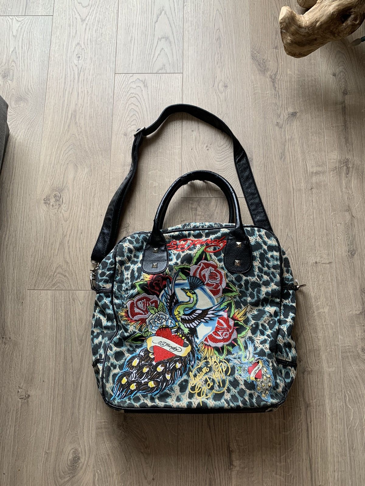 Ed Hardy × Vintage Ed hardy black bag y2k vintage | Grailed
