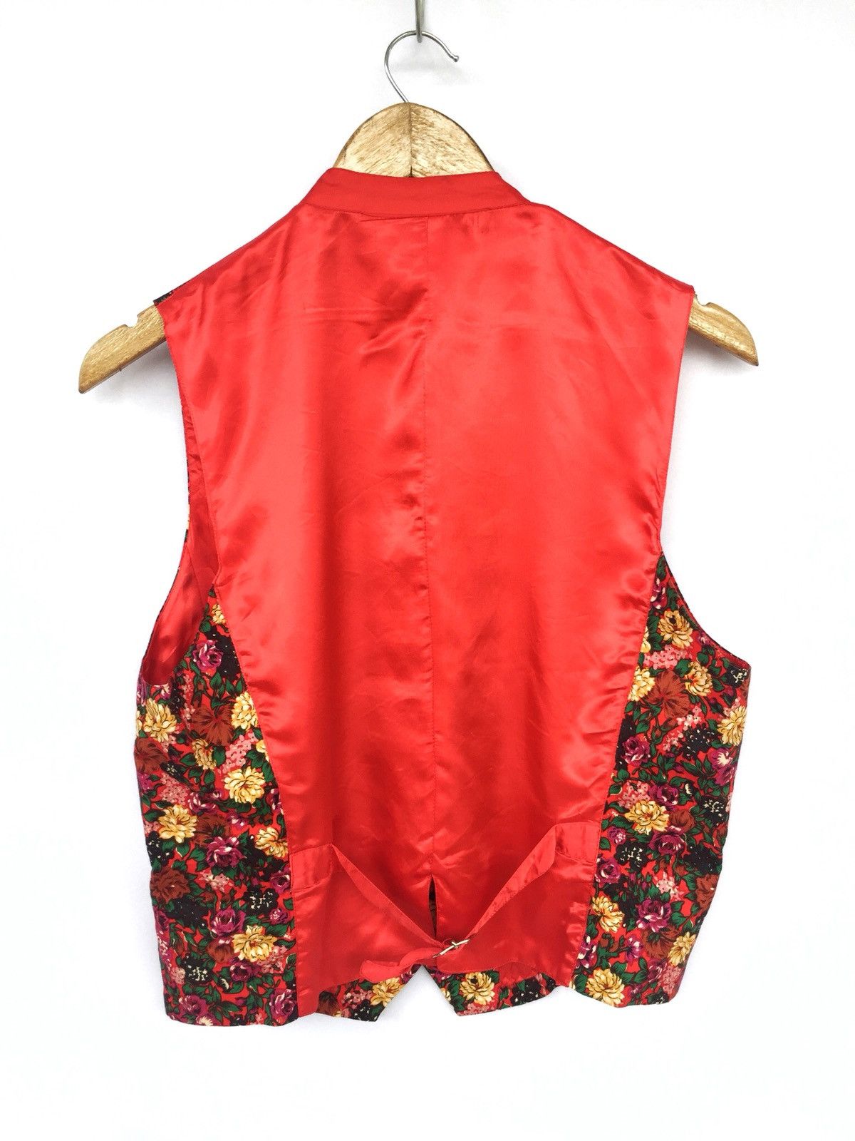 Kenzo HEAT🔥Kenzo Paris Floral Motif Overprint Buton Vest Size US S / EU 44-46 / 1 - 2 Thumbnail