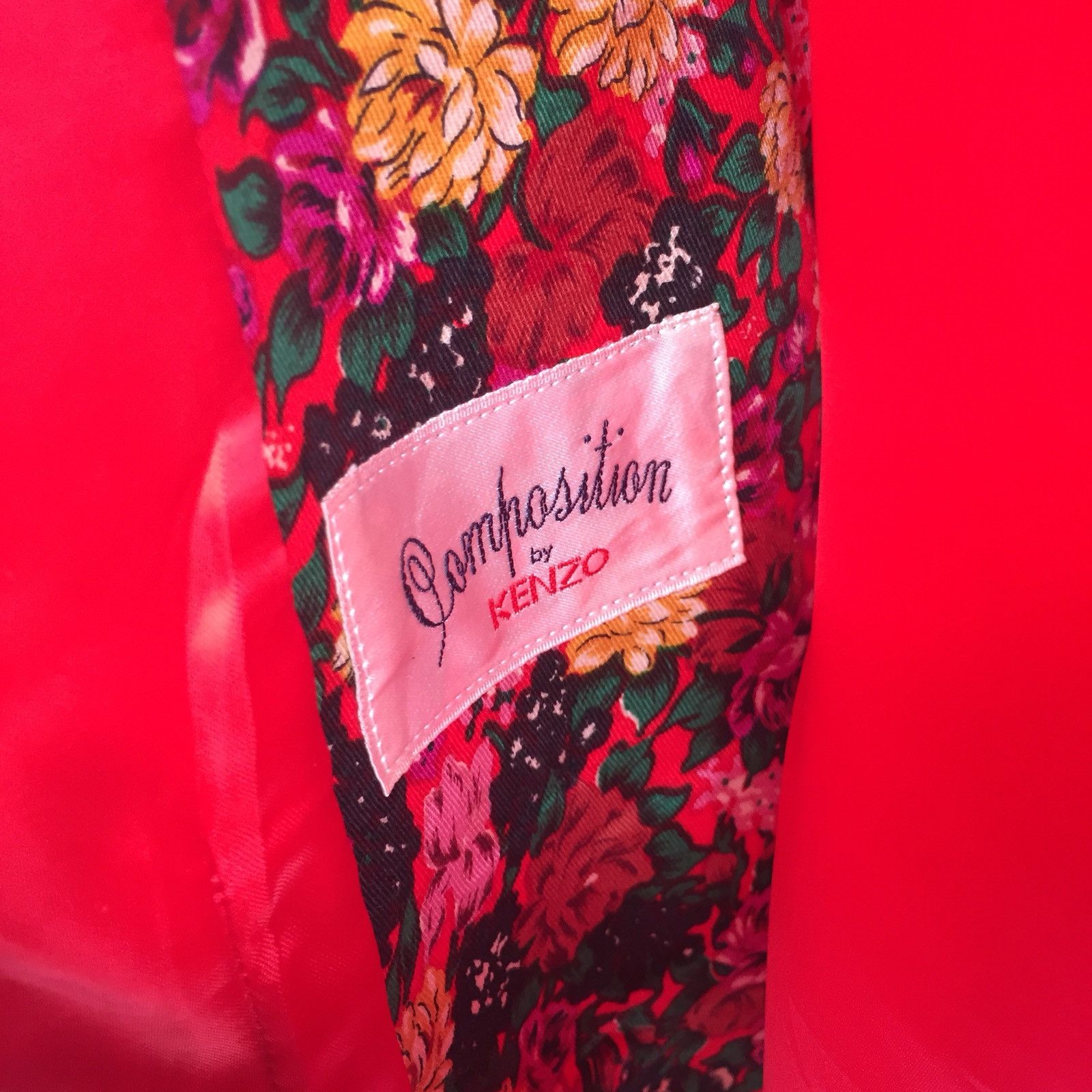 Kenzo HEAT🔥Kenzo Paris Floral Motif Overprint Buton Vest Size US S / EU 44-46 / 1 - 6 Thumbnail