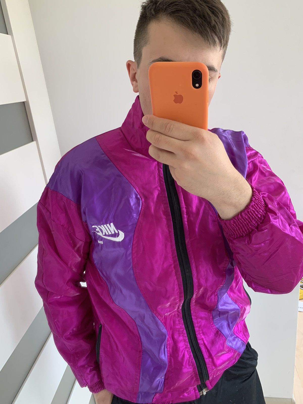 Nike Nike USA Vintage Nylon Jacket like Challange Court Size US XL / EU 56 / 4 - 8 Thumbnail