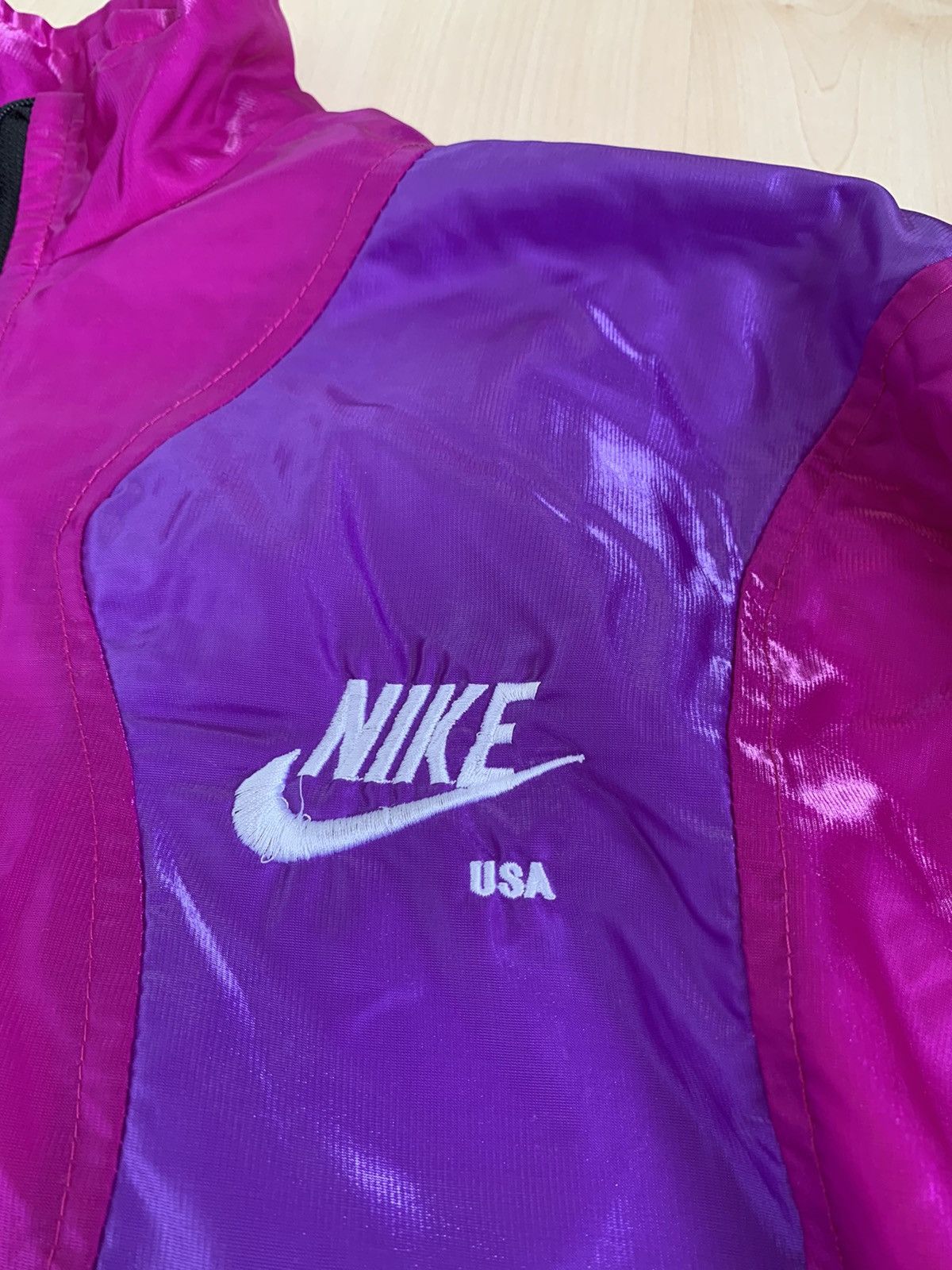Nike Nike USA Vintage Nylon Jacket like Challange Court Size US XL / EU 56 / 4 - 4 Thumbnail