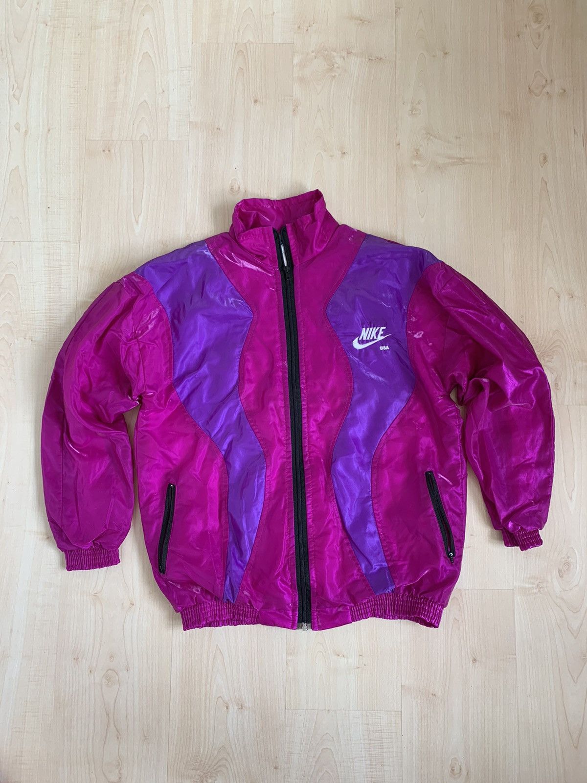Nike Nike USA Vintage Nylon Jacket like Challange Court Size US XL / EU 56 / 4 - 2 Thumbnail
