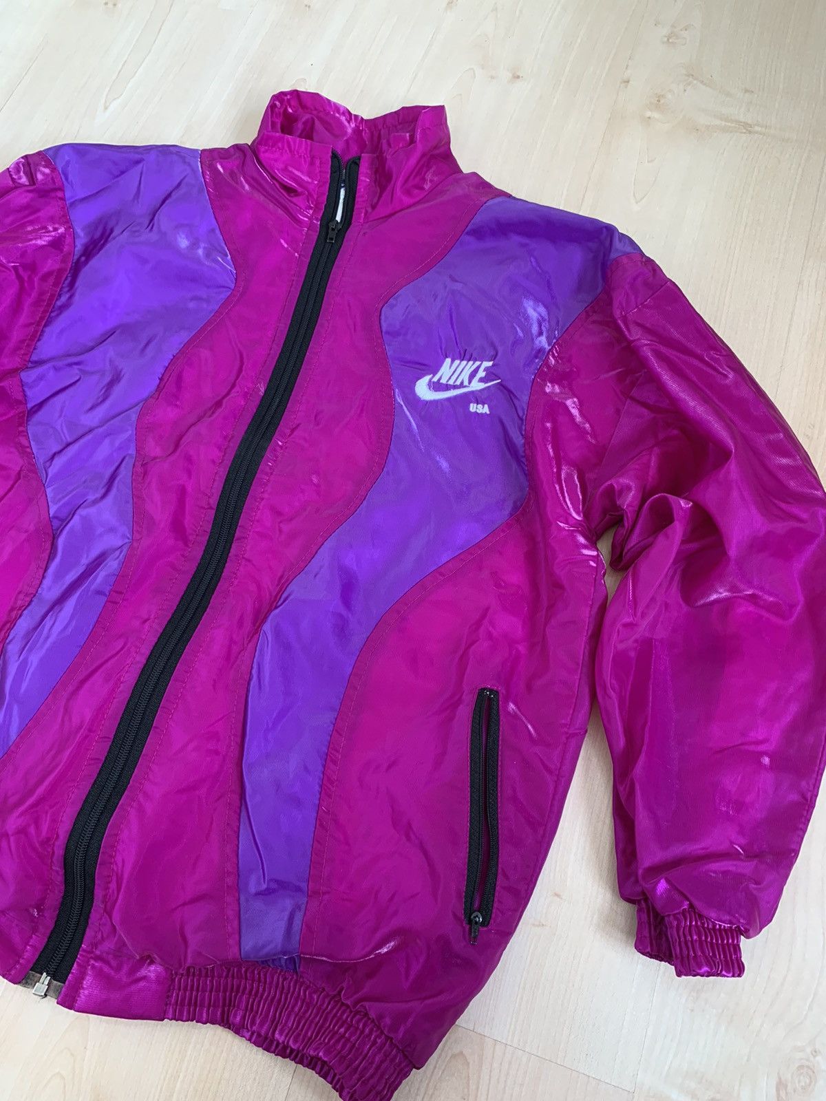 Nike Nike USA Vintage Nylon Jacket like Challange Court Size US XL / EU 56 / 4 - 3 Thumbnail