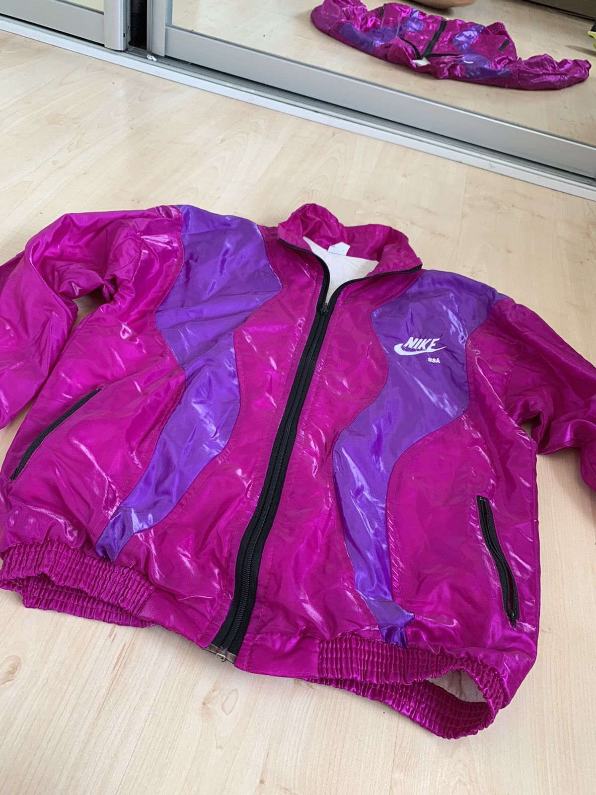 Nike Nike USA Vintage Nylon Jacket like Challange Court Size US XL / EU 56 / 4 - 6 Thumbnail