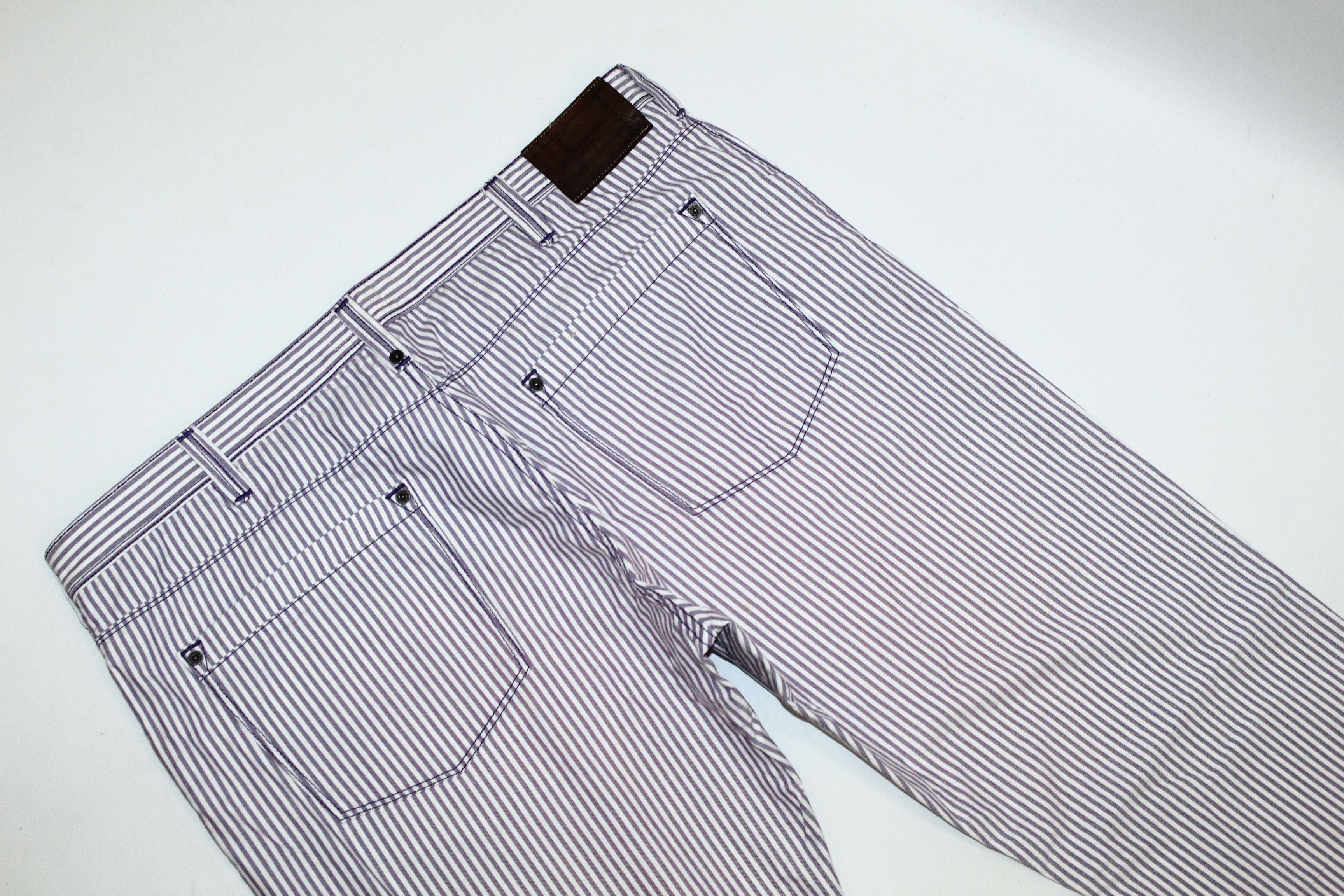 Burberry Burberry London Striped Stretch Denim Pants Size US 40 / EU 56 - 8 Thumbnail