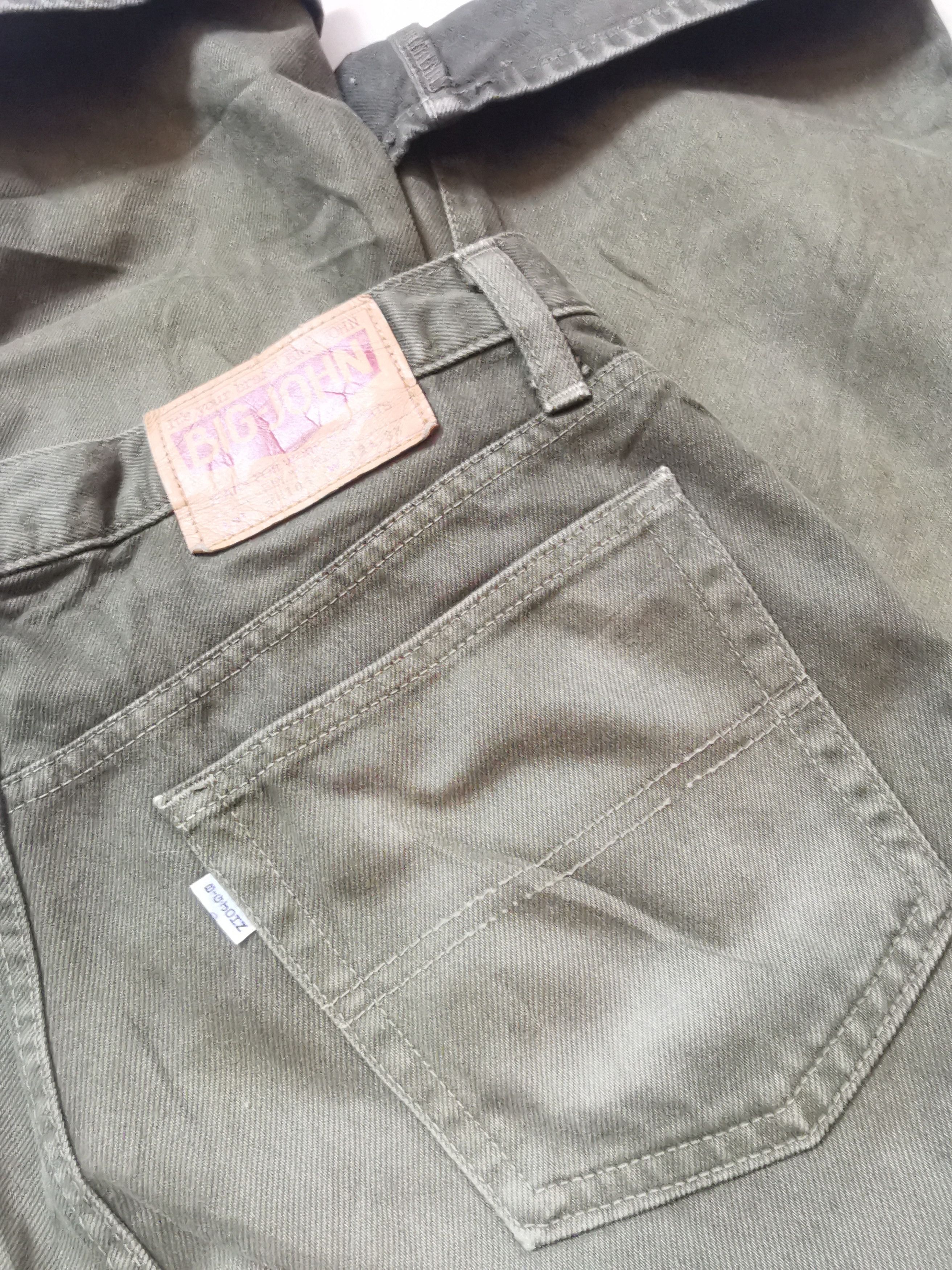 Big John 🇯🇵Vintage 80s Big John White Tag Green Army Pants Size US 32 / EU 48 - 7 Thumbnail