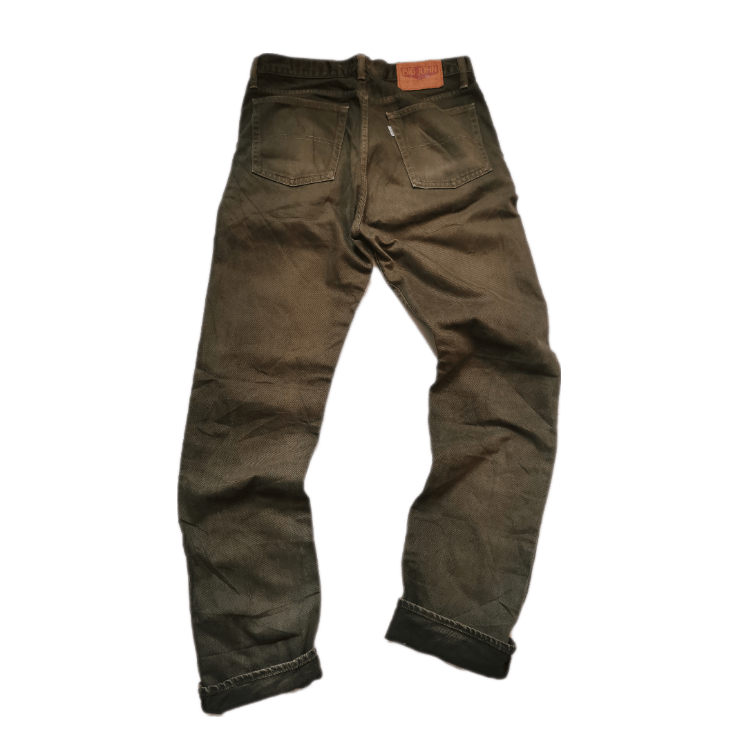 Big John 🇯🇵Vintage 80s Big John White Tag Green Army Pants Size US 32 / EU 48 - 1 Thumbnail