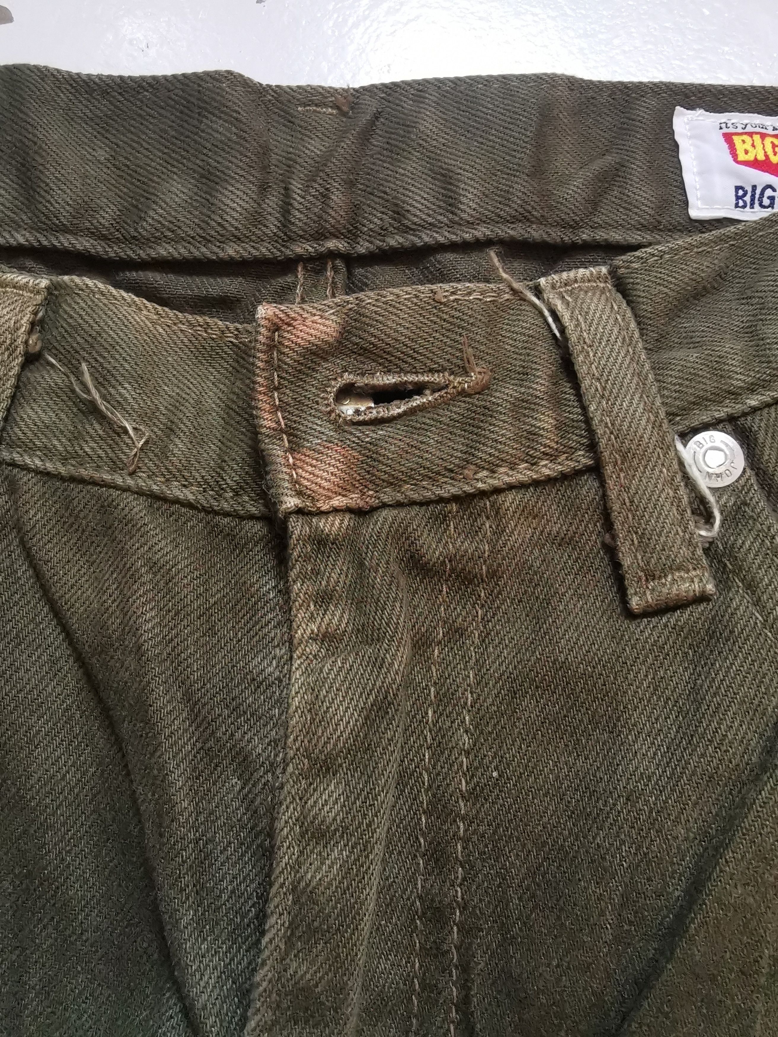 Big John 🇯🇵Vintage 80s Big John White Tag Green Army Pants Size US 32 / EU 48 - 15 Thumbnail
