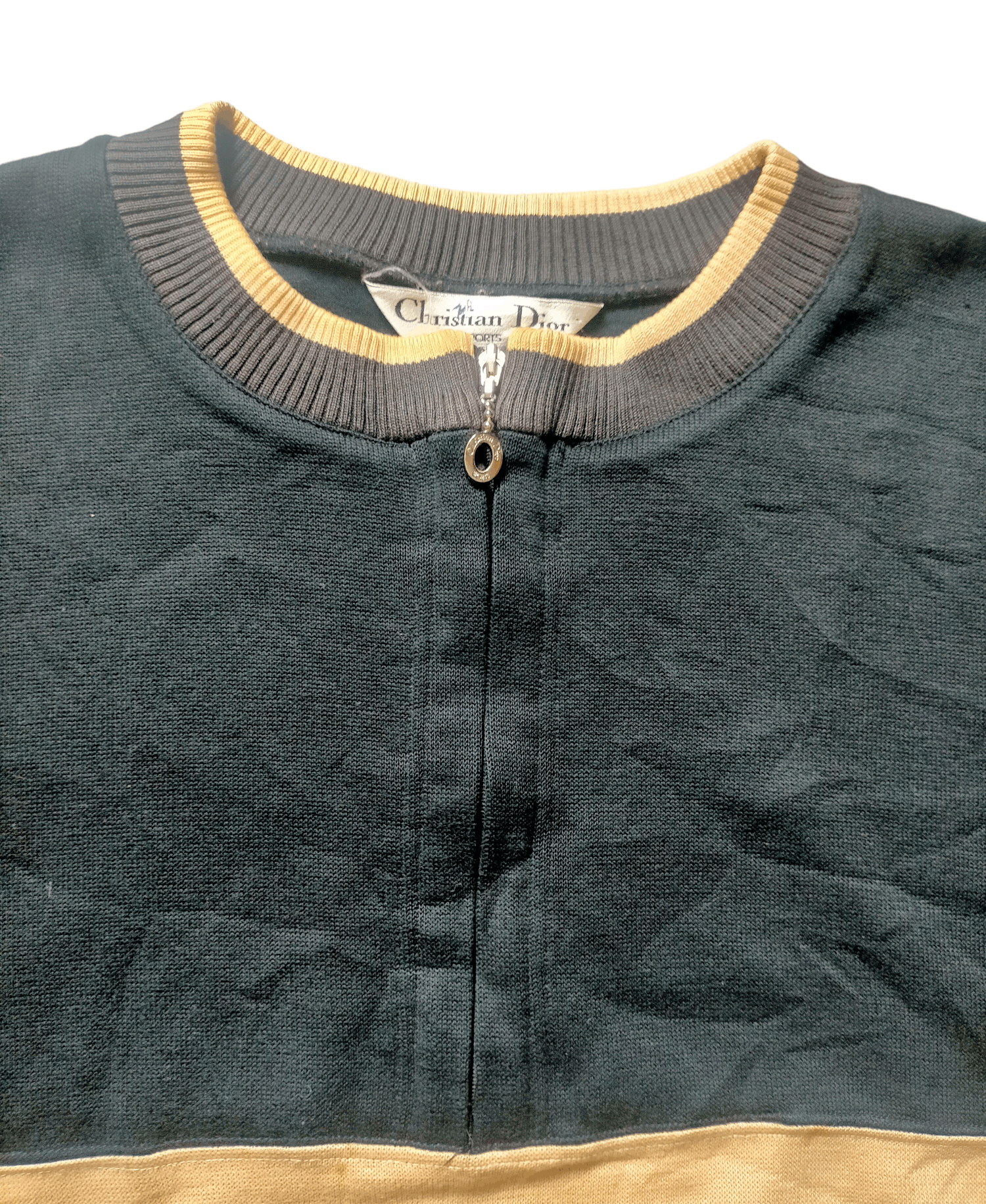 Christian Dior Monsieur Christian Dior Embroidered Spell Out Half Zipped Sweatshirt Size US L / EU 52-54 / 3 - 5 Thumbnail