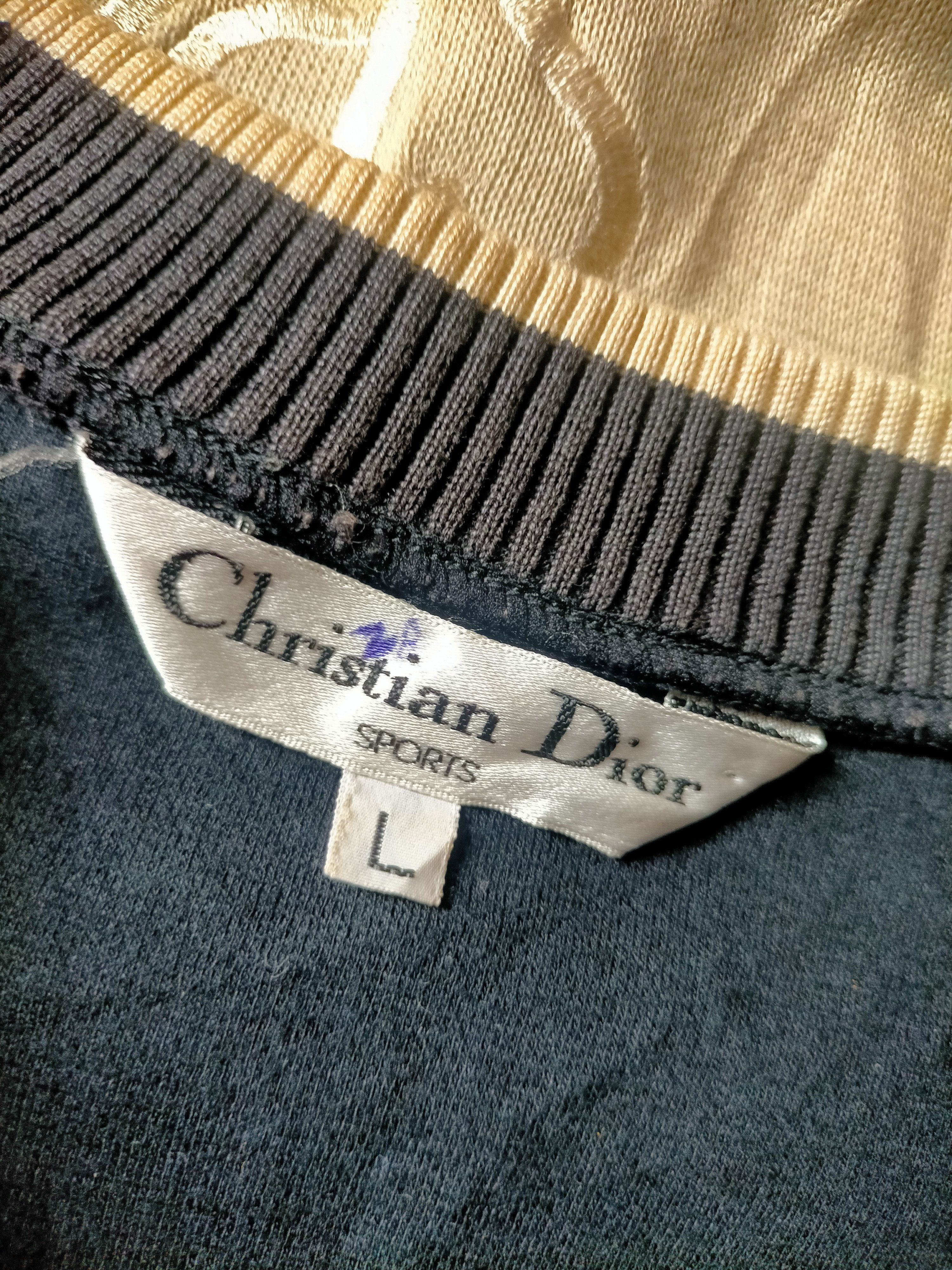 Christian Dior Monsieur Christian Dior Embroidered Spell Out Half Zipped Sweatshirt Size US L / EU 52-54 / 3 - 16 Thumbnail