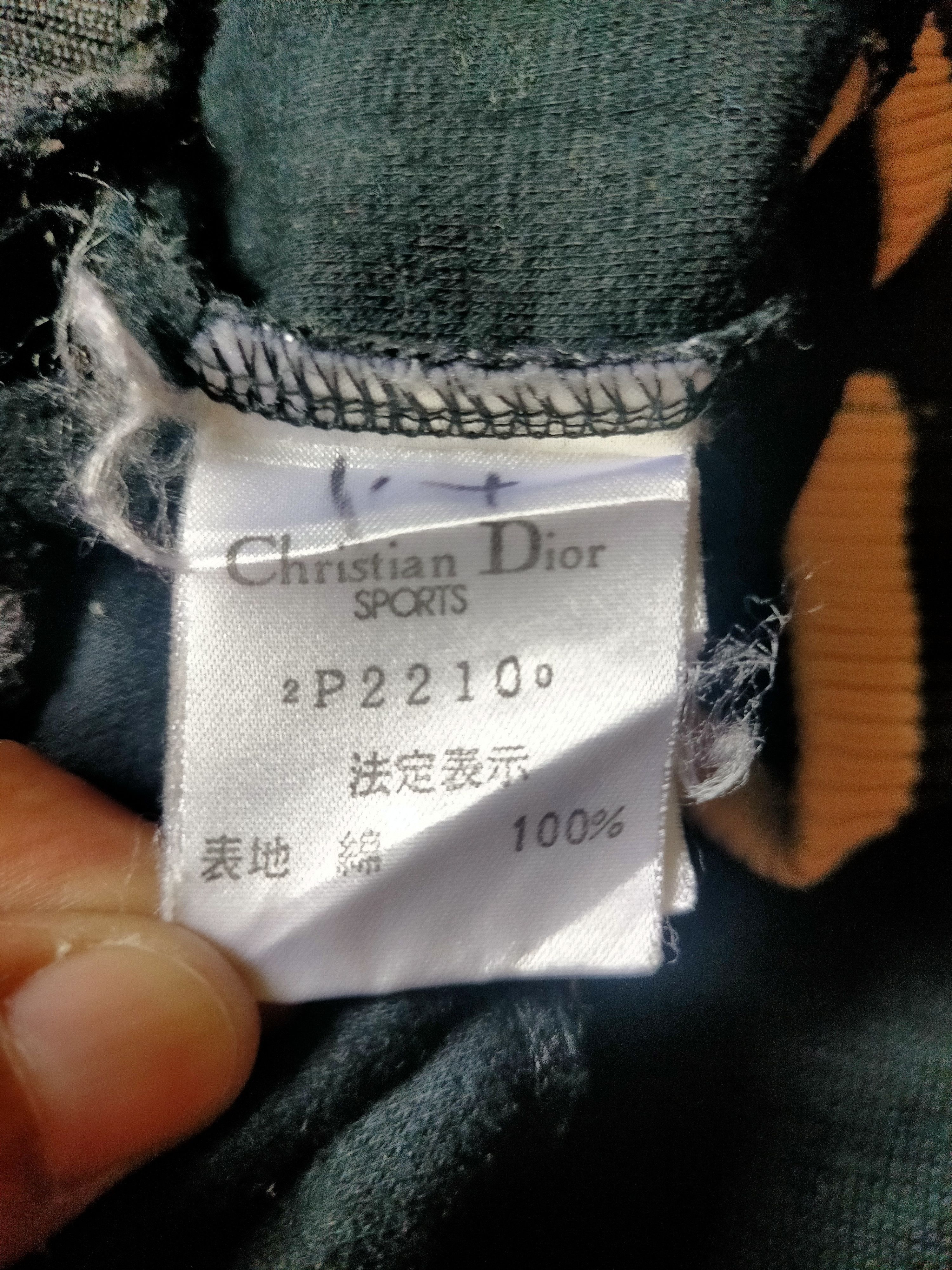 Christian Dior Monsieur Christian Dior Embroidered Spell Out Half Zipped Sweatshirt Size US L / EU 52-54 / 3 - 18 Thumbnail