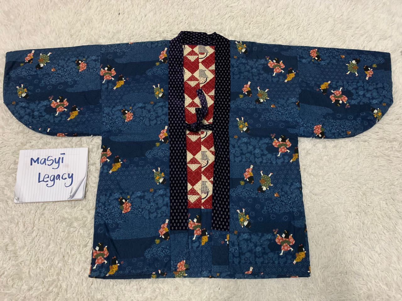 Vintage Kimono Japanese traditional jacket Size US XL / EU 56 / 4 - 1 Thumbnail