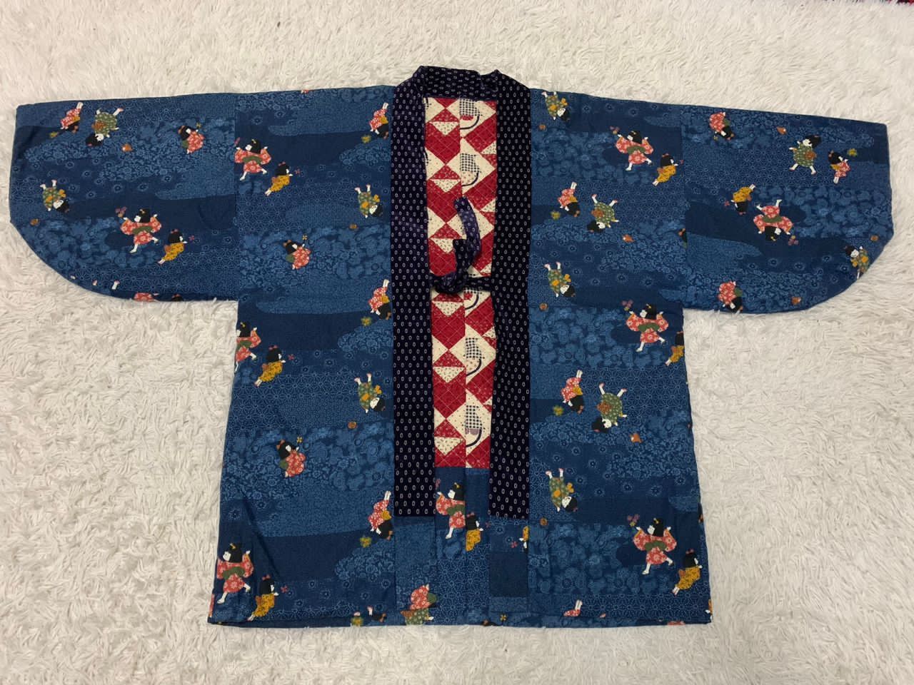 Vintage Kimono Japanese traditional jacket Size US XL / EU 56 / 4 - 9 Thumbnail