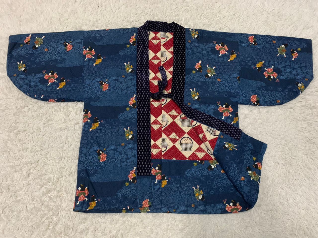 Vintage Kimono Japanese traditional jacket Size US XL / EU 56 / 4 - 4 Thumbnail