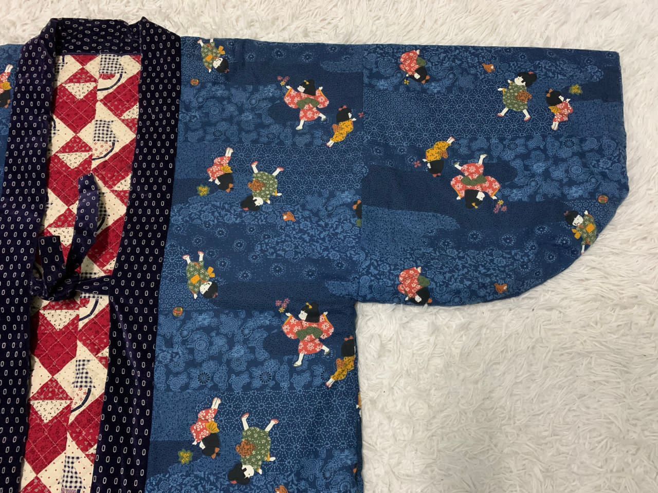 Vintage Kimono Japanese traditional jacket Size US XL / EU 56 / 4 - 3 Thumbnail