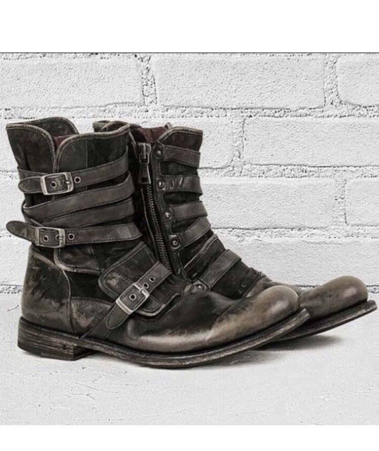 John Varvatos Triple buckle engineer boot 13 Size US 13 / EU 46 - 3 Thumbnail