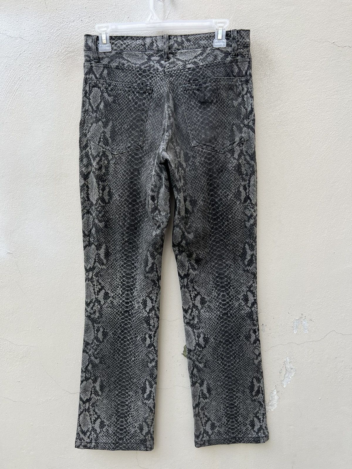 Vintage Vintage J.SECRET.B Japan Snake Scale Stretch Flare Pant Size US 29 - 14 Thumbnail
