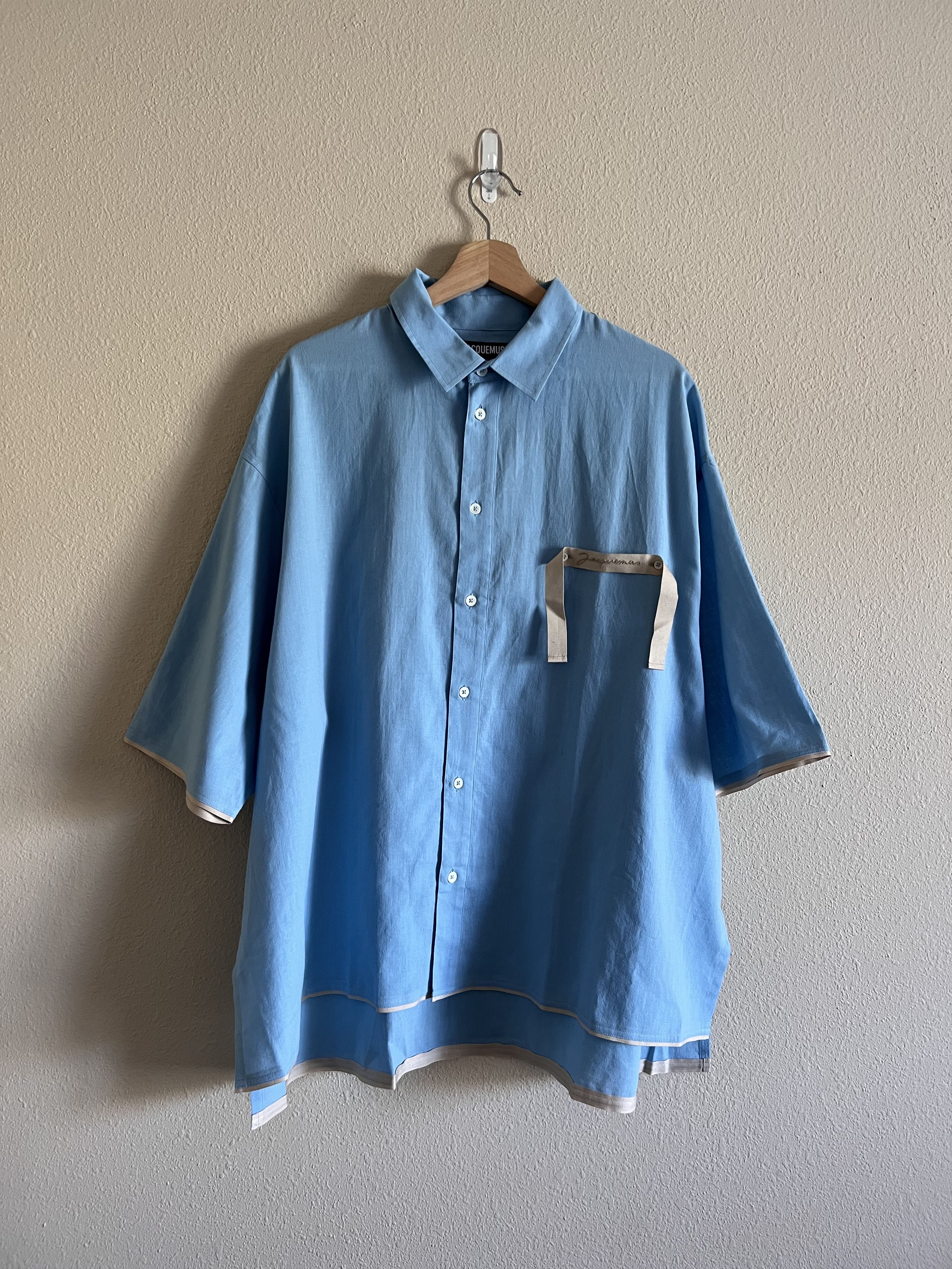 Jacquemus Jacquemus La Chemise Cabri Button Up Shirt in Blue | Grailed