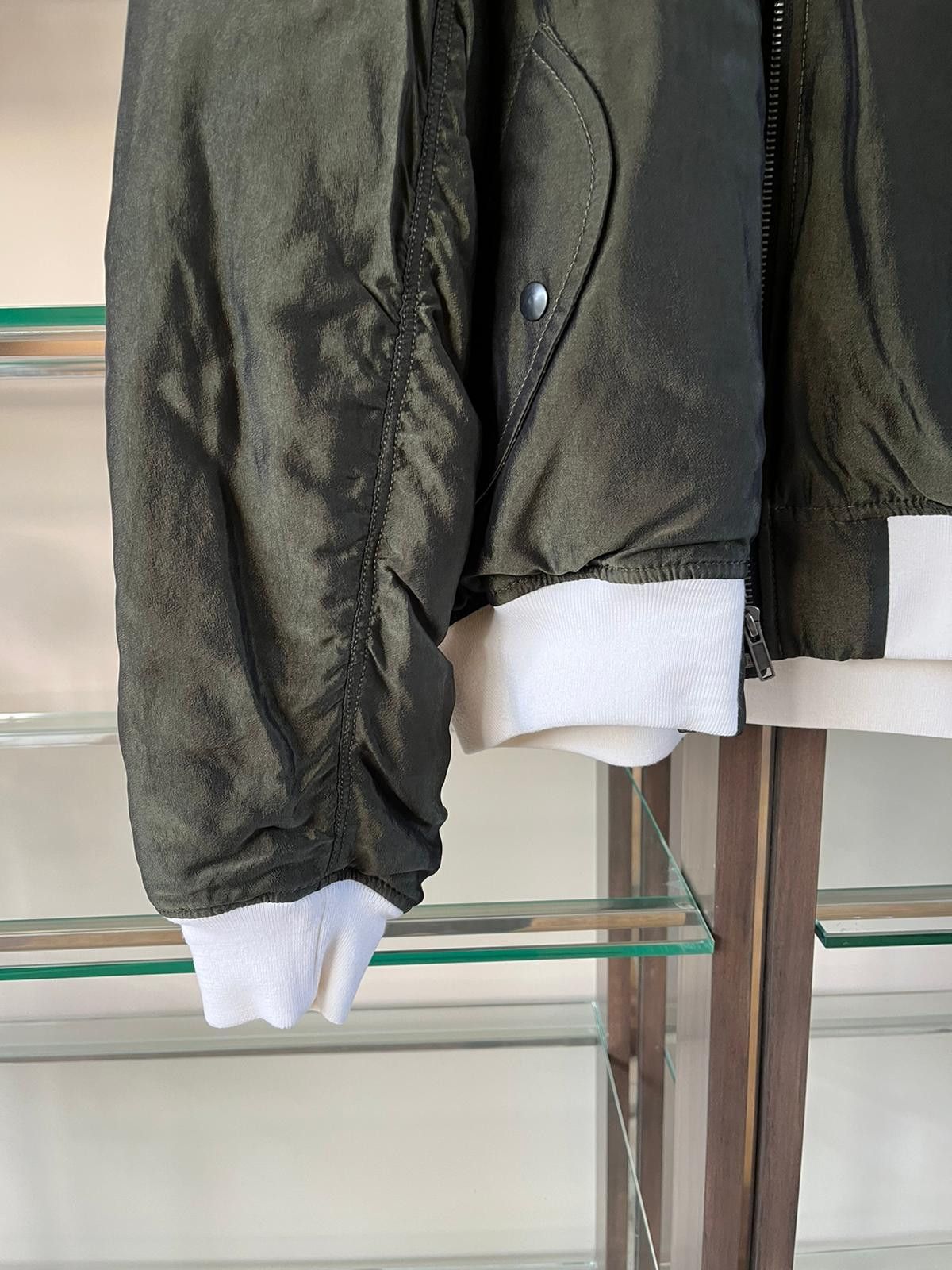 Haider Ackermann Classic Bomber Jacket in Cornwalls Khaki / Ivory Size US M / EU 48-50 / 2 - 10 Thumbnail