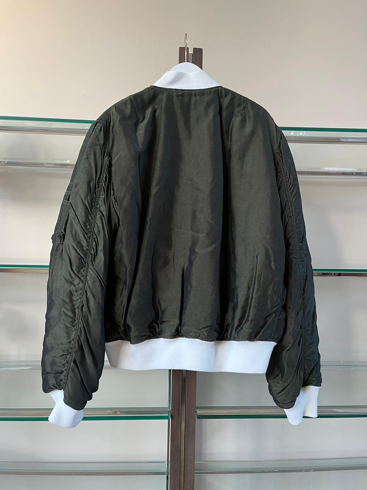 Haider Ackermann Classic Bomber Jacket in Cornwalls Khaki / Ivory Size US M / EU 48-50 / 2 - 11 Thumbnail