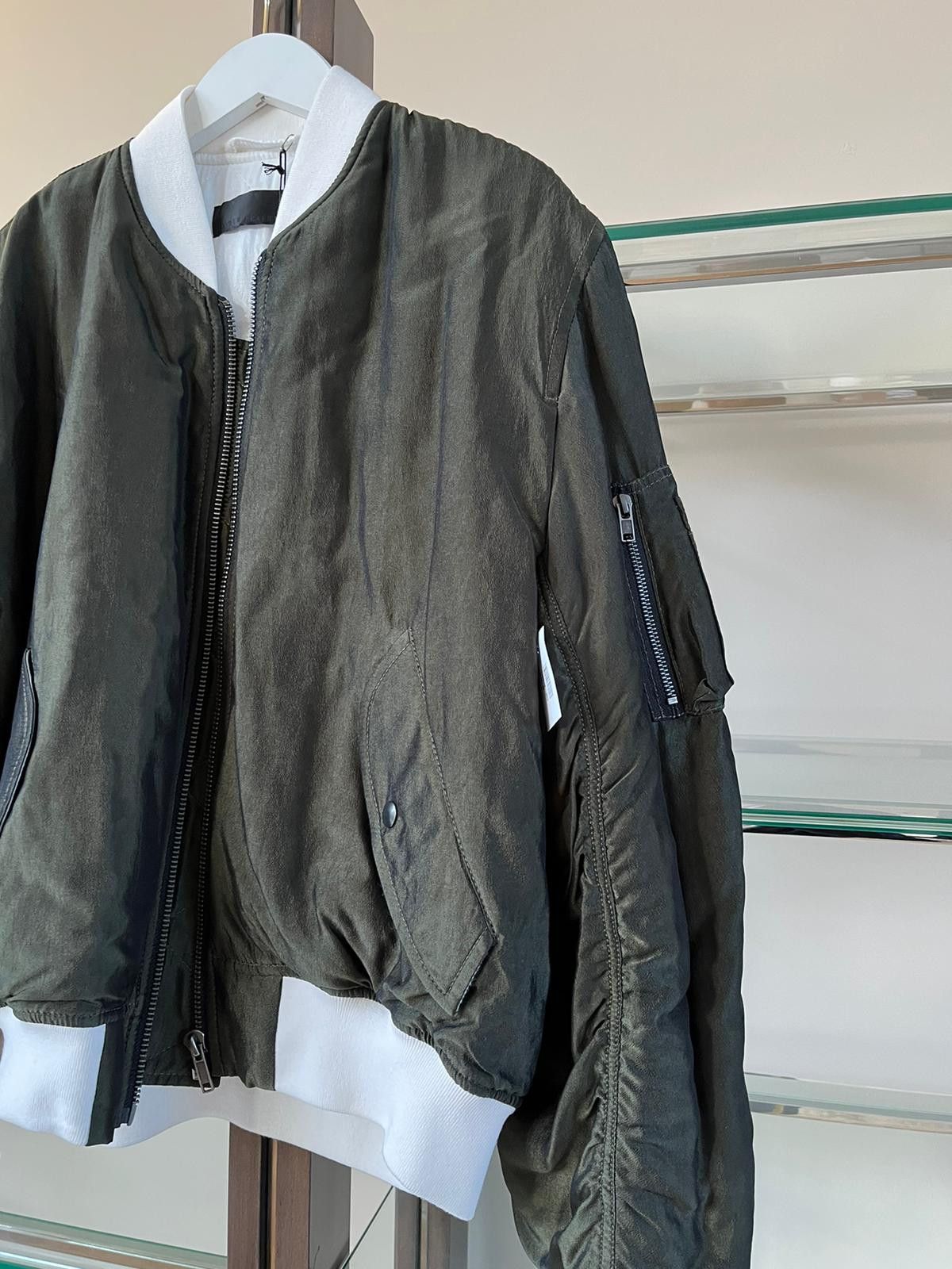Haider Ackermann Classic Bomber Jacket in Cornwalls Khaki / Ivory Size US M / EU 48-50 / 2 - 3 Thumbnail