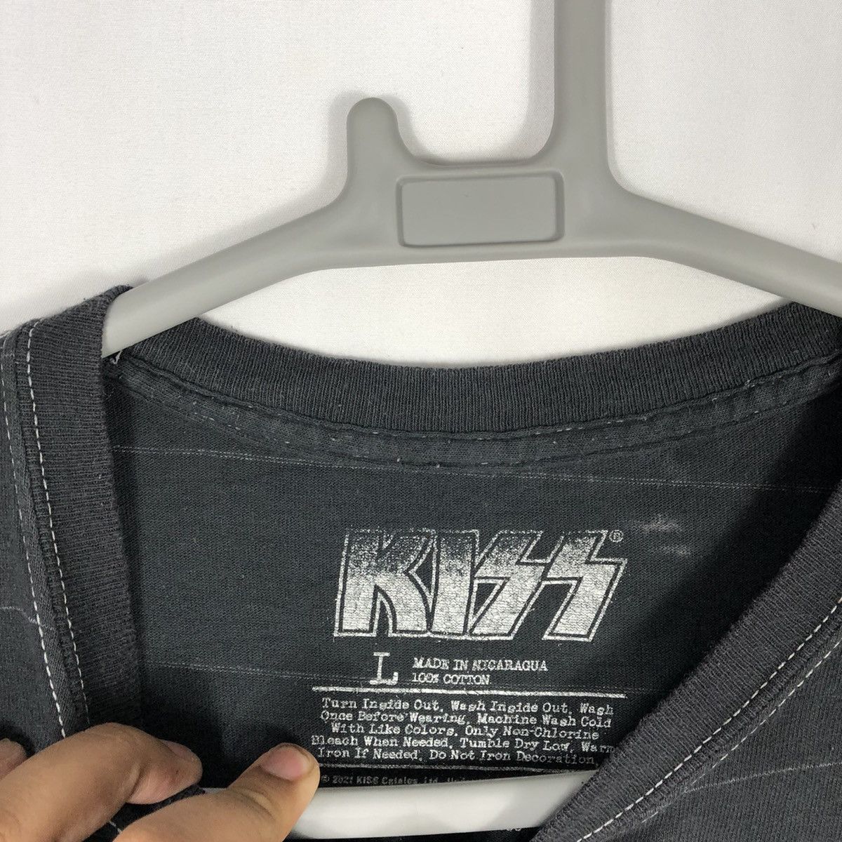 Band Tees × KISS × Vintage Heavy Metal Band Kiss Big Image Tye Dye Promo Tee Size US XL / EU 56 / 4 - 13 Thumbnail