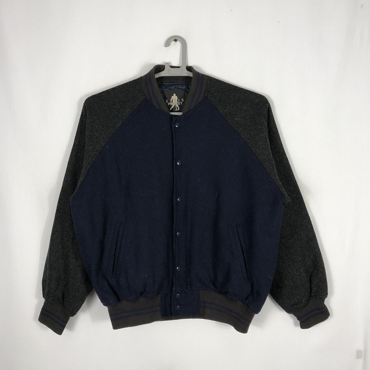 Band Tees × Vintage 🔥Archival🔥Elvis Presley Promo Concert Wool Varsity Jacket Size US L / EU 52-54 / 3 - 3 Thumbnail
