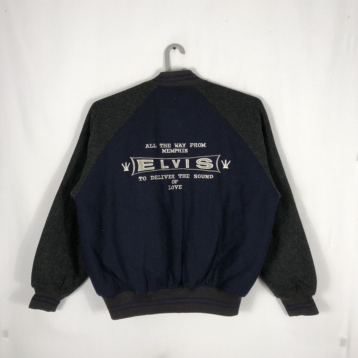 Band Tees × Vintage 🔥Archival🔥Elvis Presley Promo Concert Wool Varsity Jacket Size US L / EU 52-54 / 3 - 1 Thumbnail