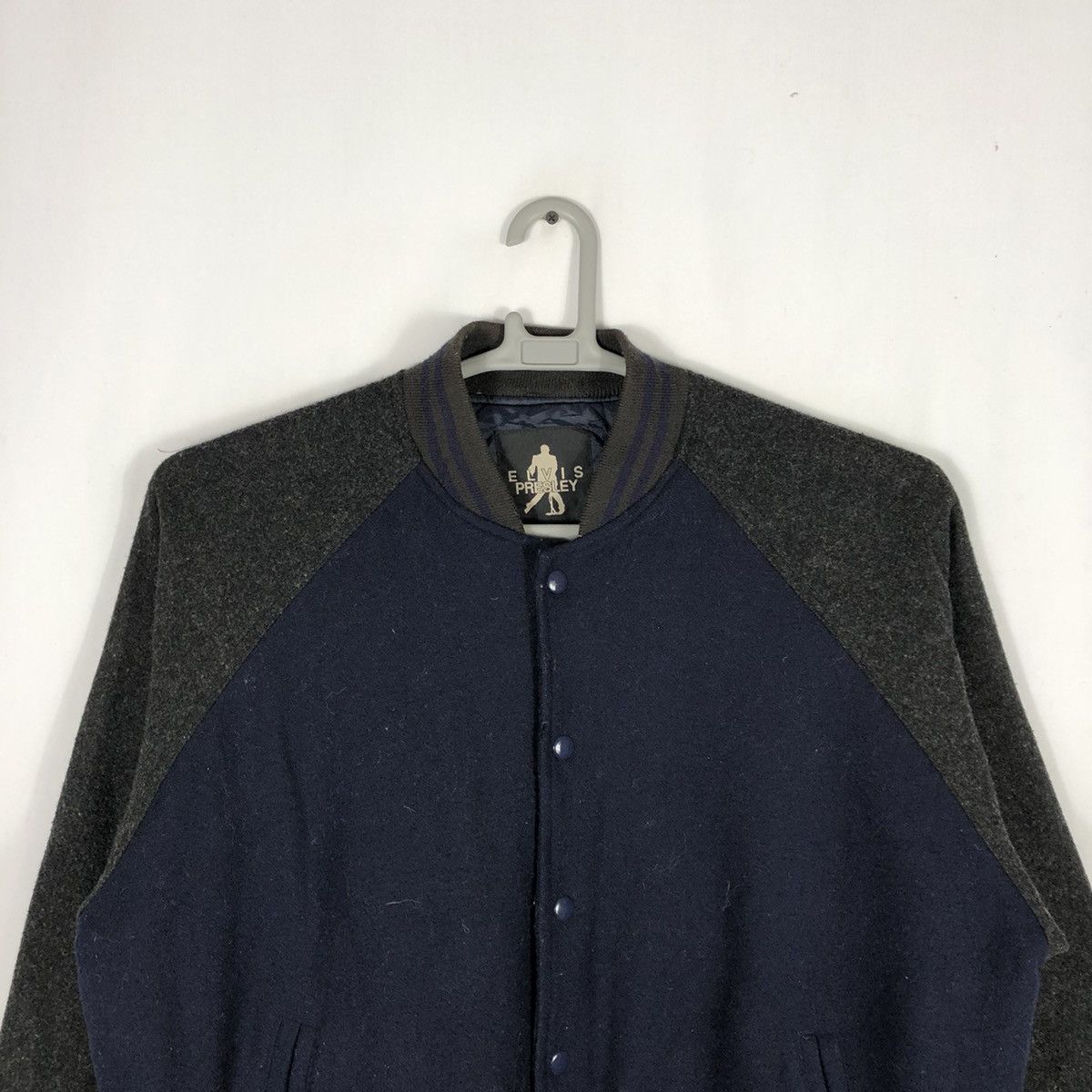 Band Tees × Vintage 🔥Archival🔥Elvis Presley Promo Concert Wool Varsity Jacket Size US L / EU 52-54 / 3 - 4 Thumbnail