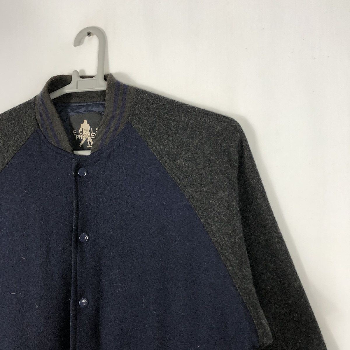 Band Tees × Vintage 🔥Archival🔥Elvis Presley Promo Concert Wool Varsity Jacket Size US L / EU 52-54 / 3 - 6 Thumbnail