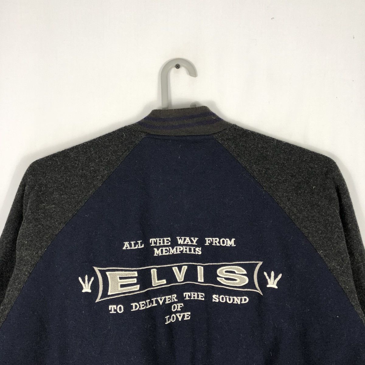 Band Tees × Vintage 🔥Archival🔥Elvis Presley Promo Concert Wool Varsity Jacket Size US L / EU 52-54 / 3 - 2 Thumbnail