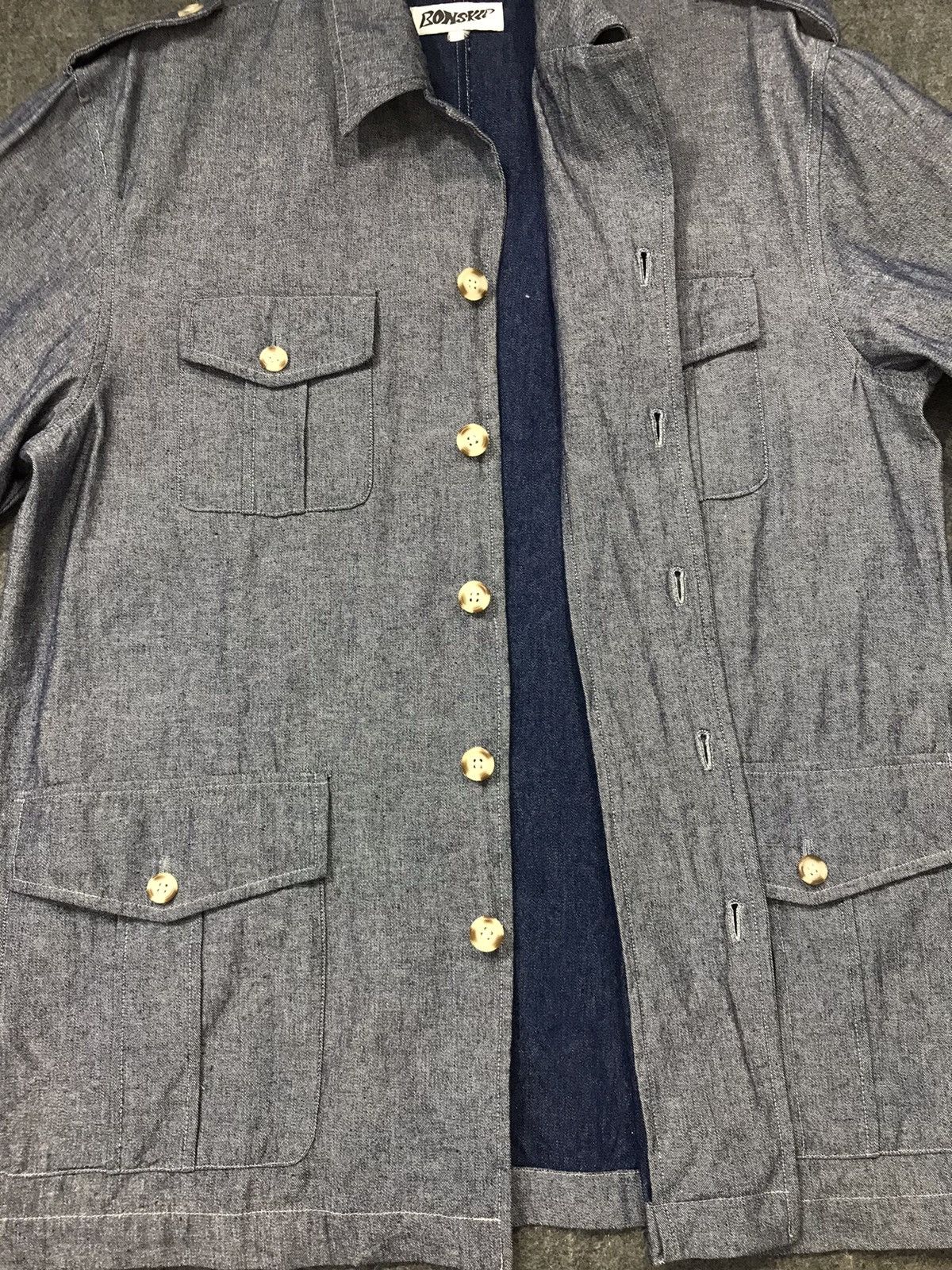 Japanese Brand × Vintage Vintage Bonskip Denim Button Up Pocket Style Size US XL / EU 56 / 4 - 5 Thumbnail