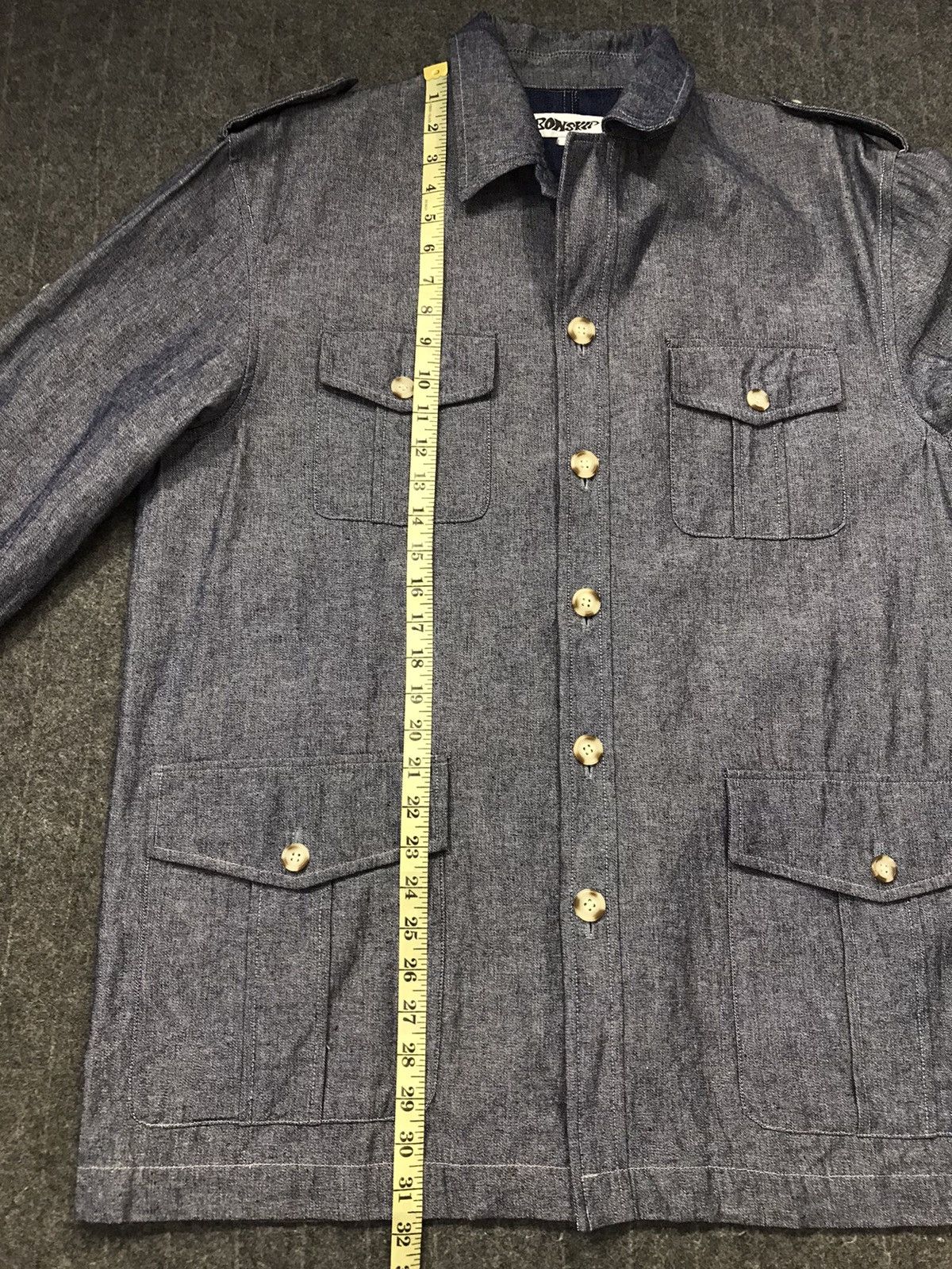Japanese Brand × Vintage Vintage Bonskip Denim Button Up Pocket Style Size US XL / EU 56 / 4 - 11 Thumbnail