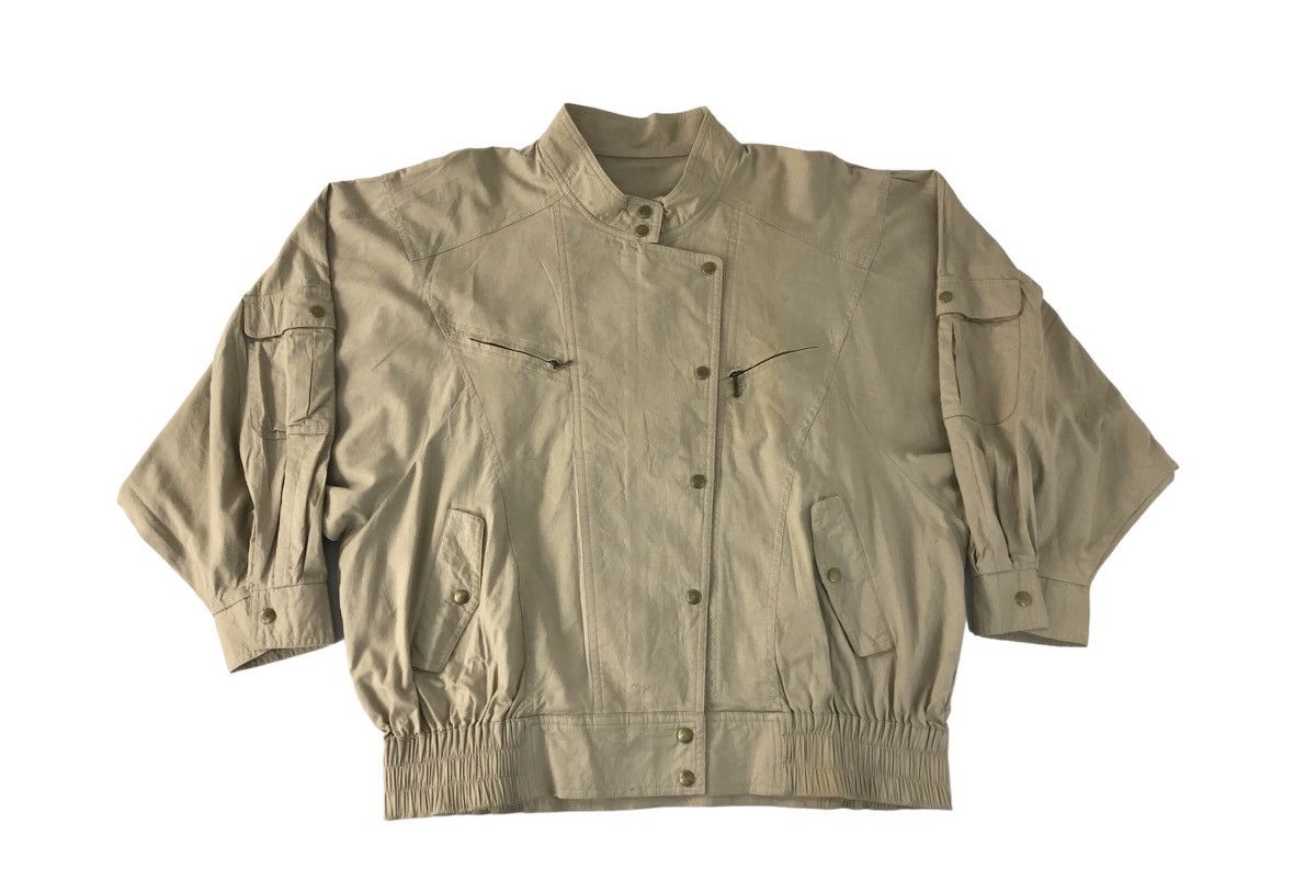 Japanese Brand × Vintage Vintage Japanesebrand Bomber Jacket Fashion Pocket Design Size US XL / EU 56 / 4 - 1 Thumbnail