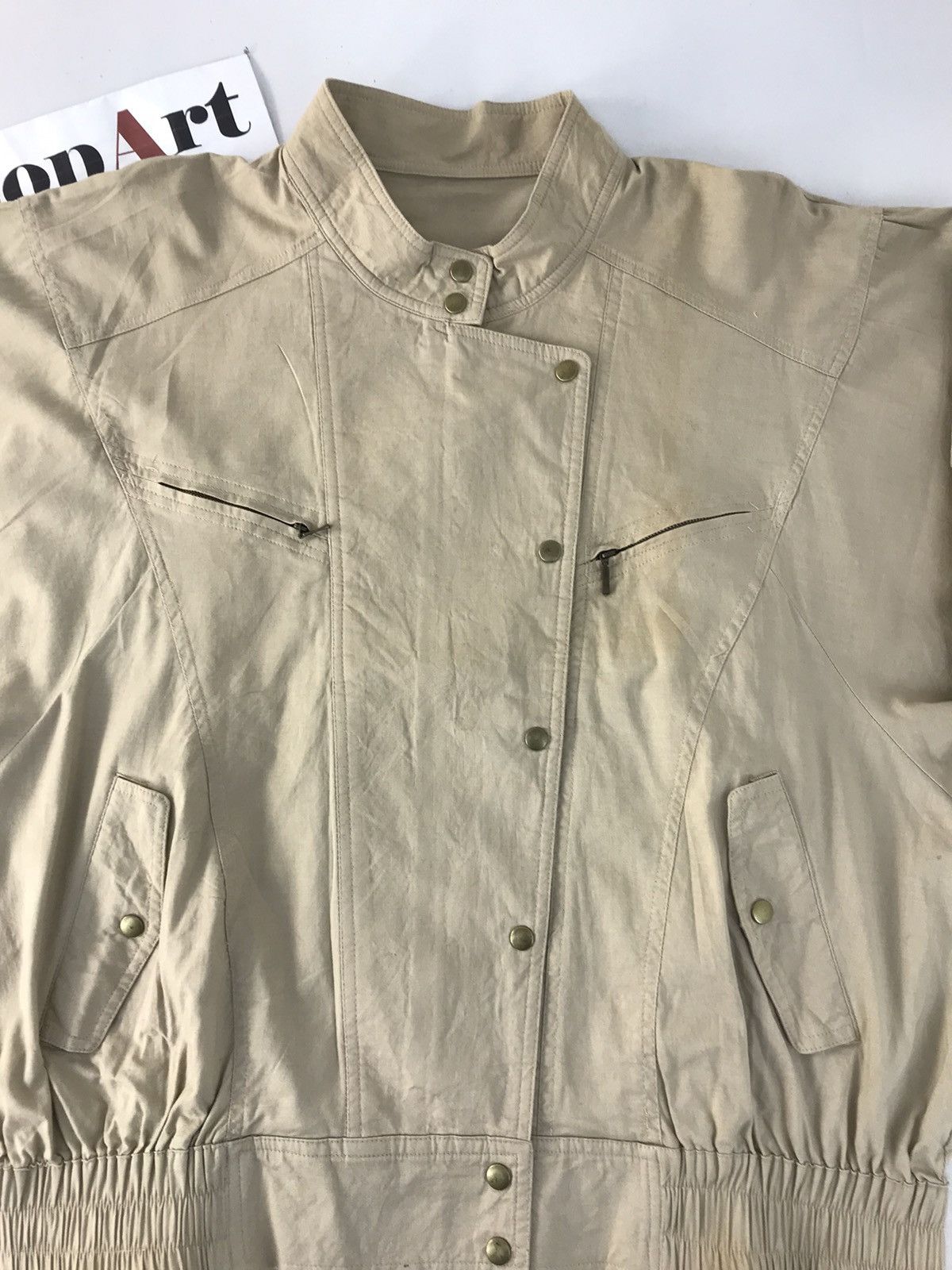 Japanese Brand × Vintage Vintage Japanesebrand Bomber Jacket Fashion Pocket Design Size US XL / EU 56 / 4 - 3 Thumbnail
