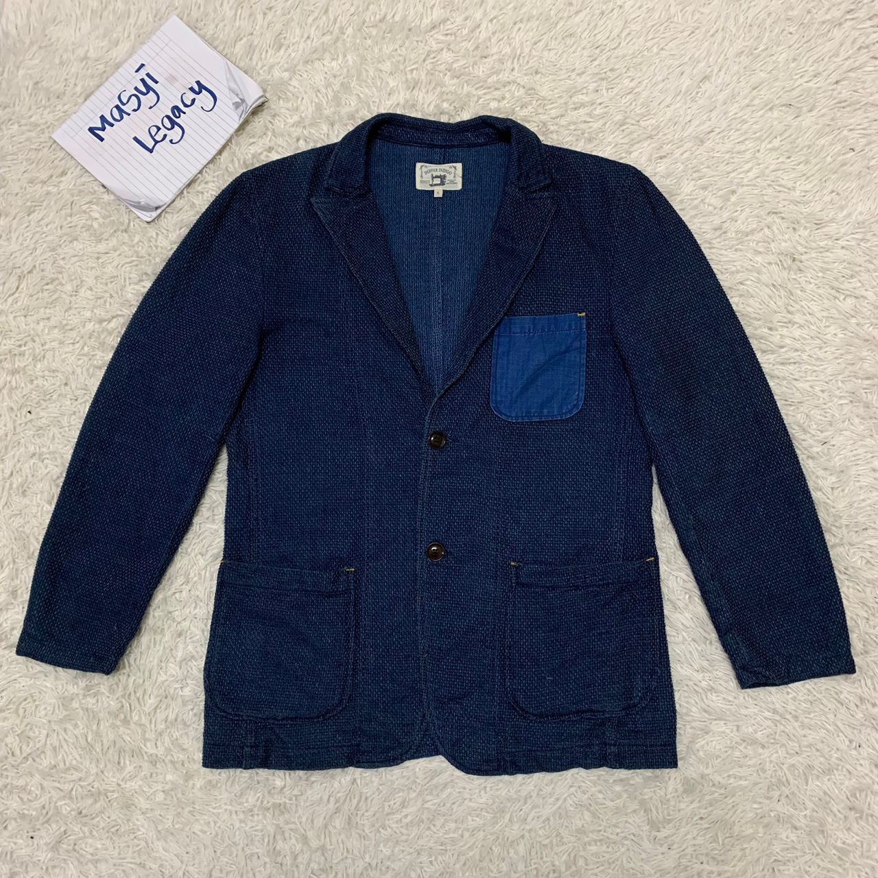 Indigo Duffer indigo jacket made in Japan Size US S / EU 44-46 / 1 - 1 Thumbnail