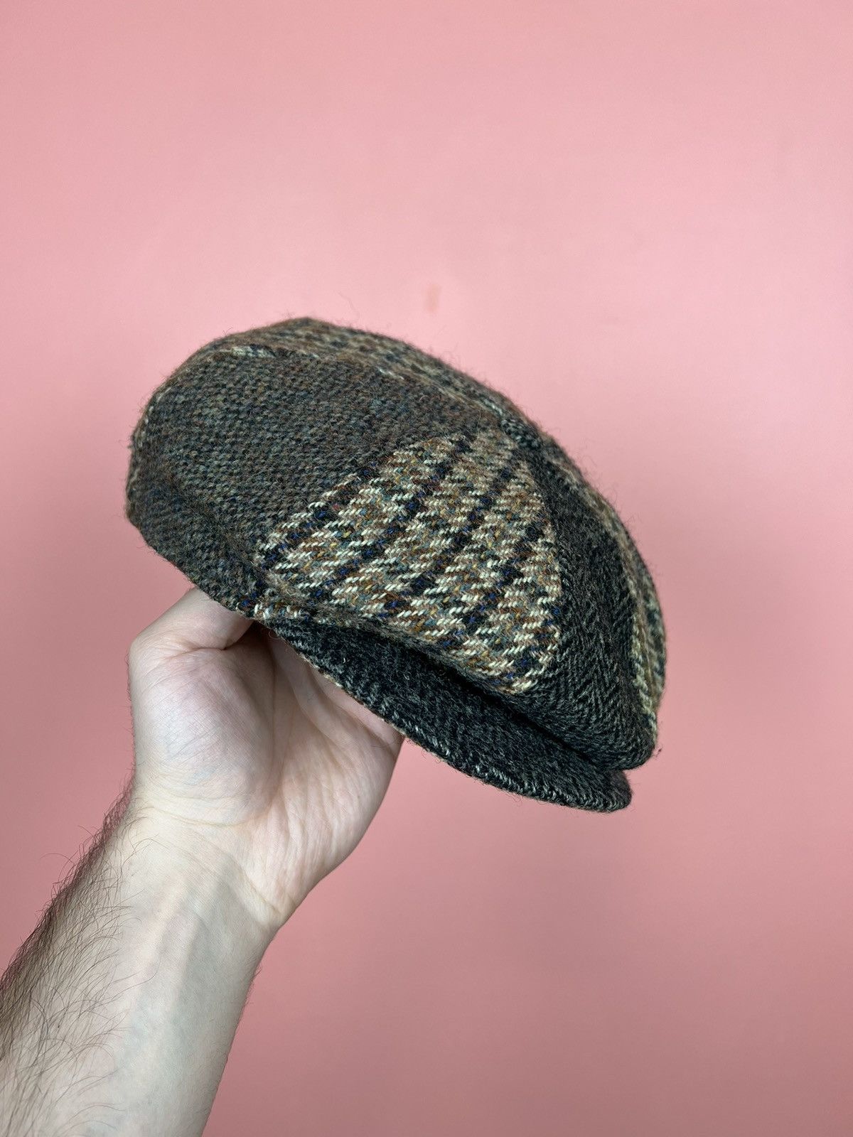 Harris Tweed Harris tweed casual cat eight-part peaked flat hat Size ONE SIZE - 1 Thumbnail