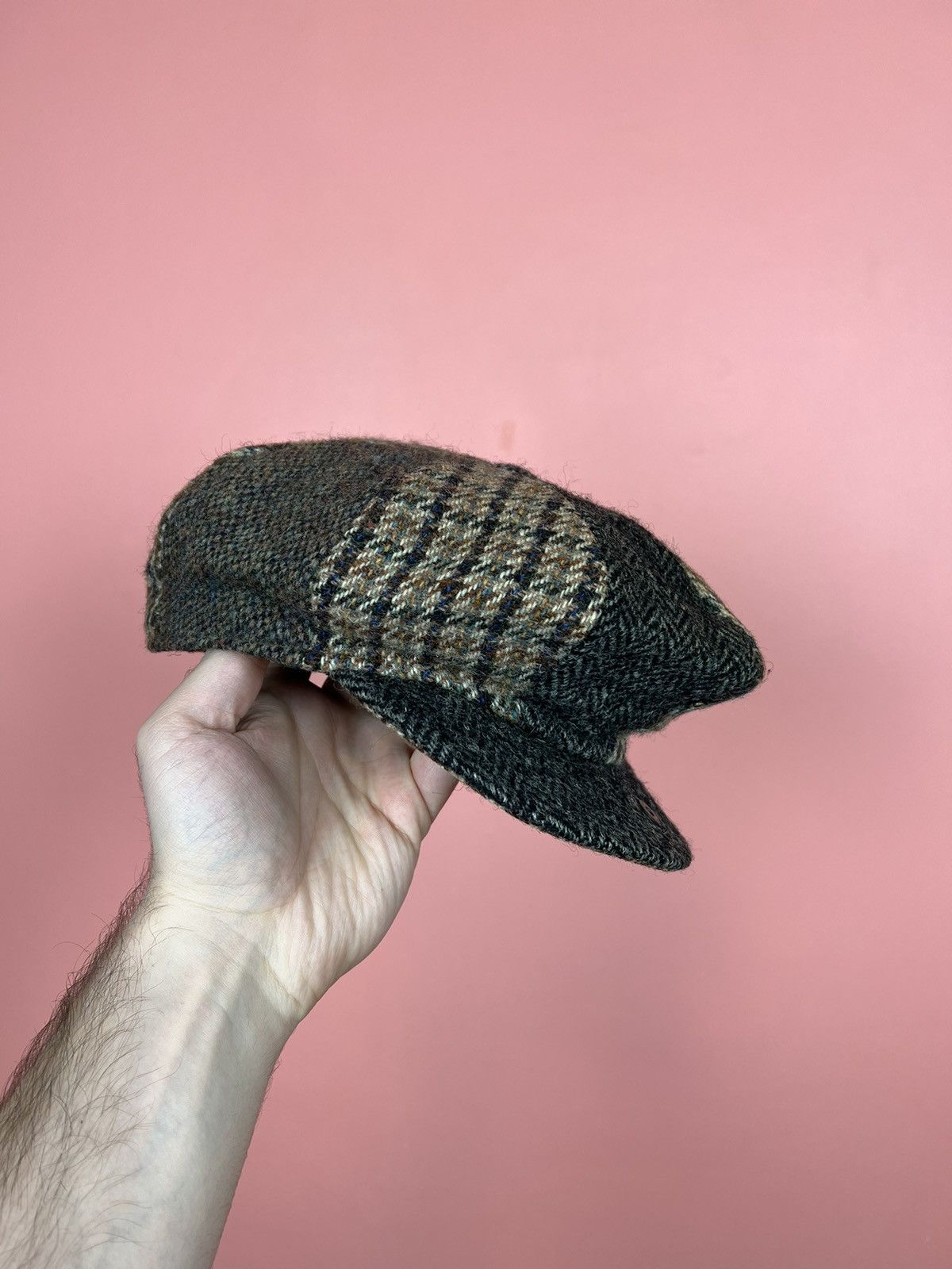 Harris Tweed Harris tweed casual cat eight-part peaked flat hat Size ONE SIZE - 2 Thumbnail