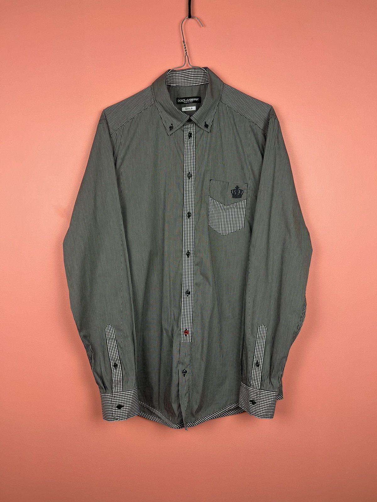 Dolce & Gabbana Beige Leather Button Down Men Casual Shirt