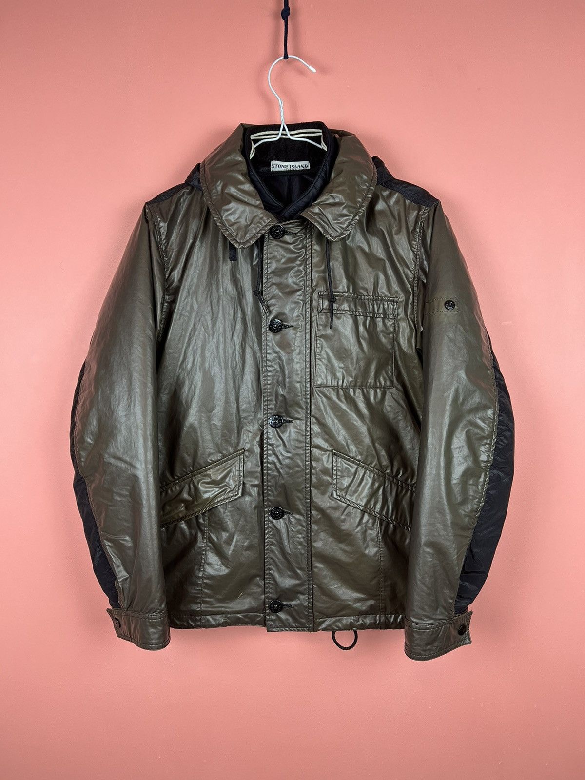 Veste Stone Island Ice Jacket - Camouflage Bleu Taille S - Édition Spéciale 30 Ans - Occasion Bon état