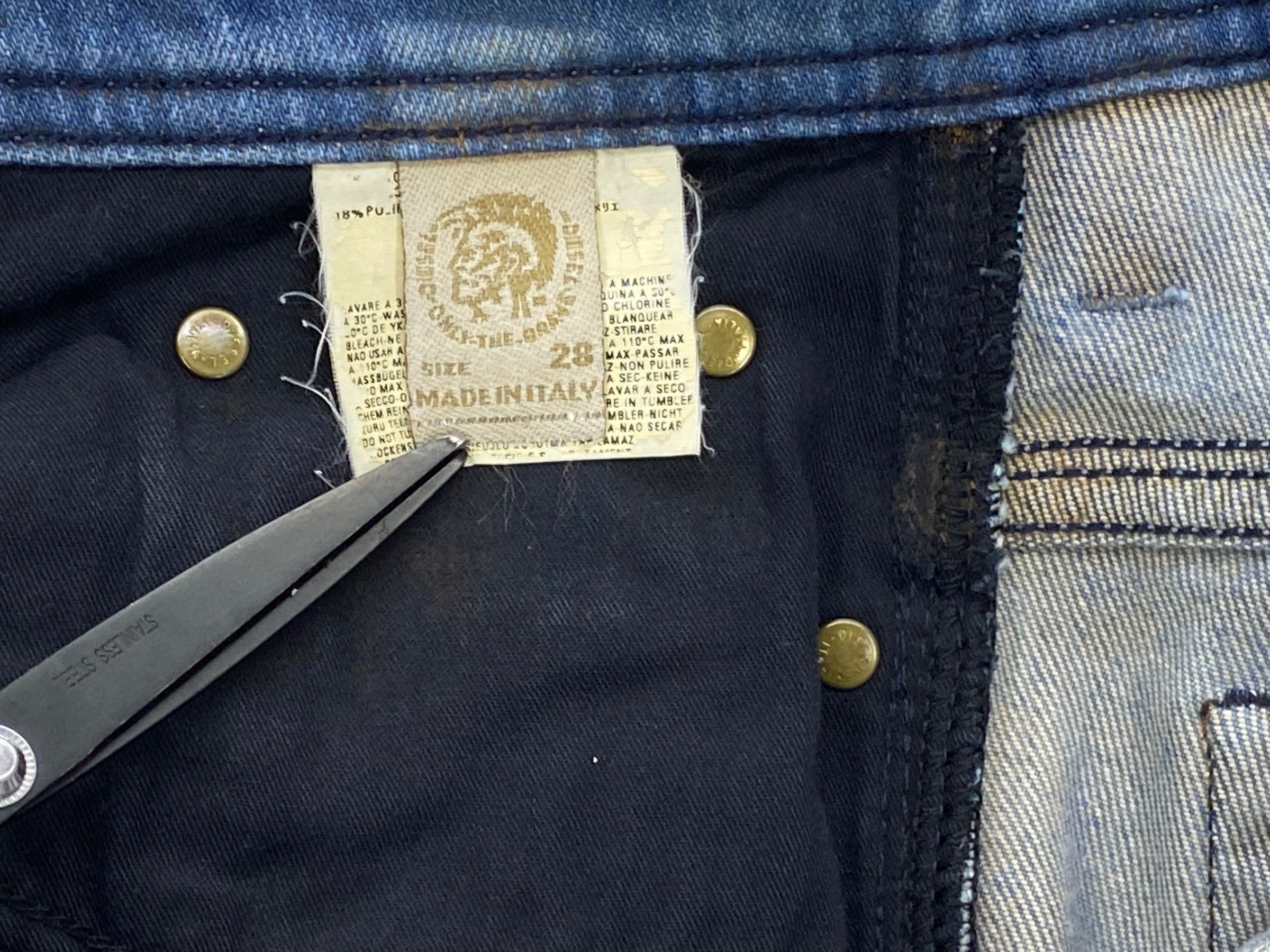 Diesel × Japanese Brand Diesel Denim Jeans Acid Wash Jeans Made in Italy Size US 31 - 10 Thumbnail