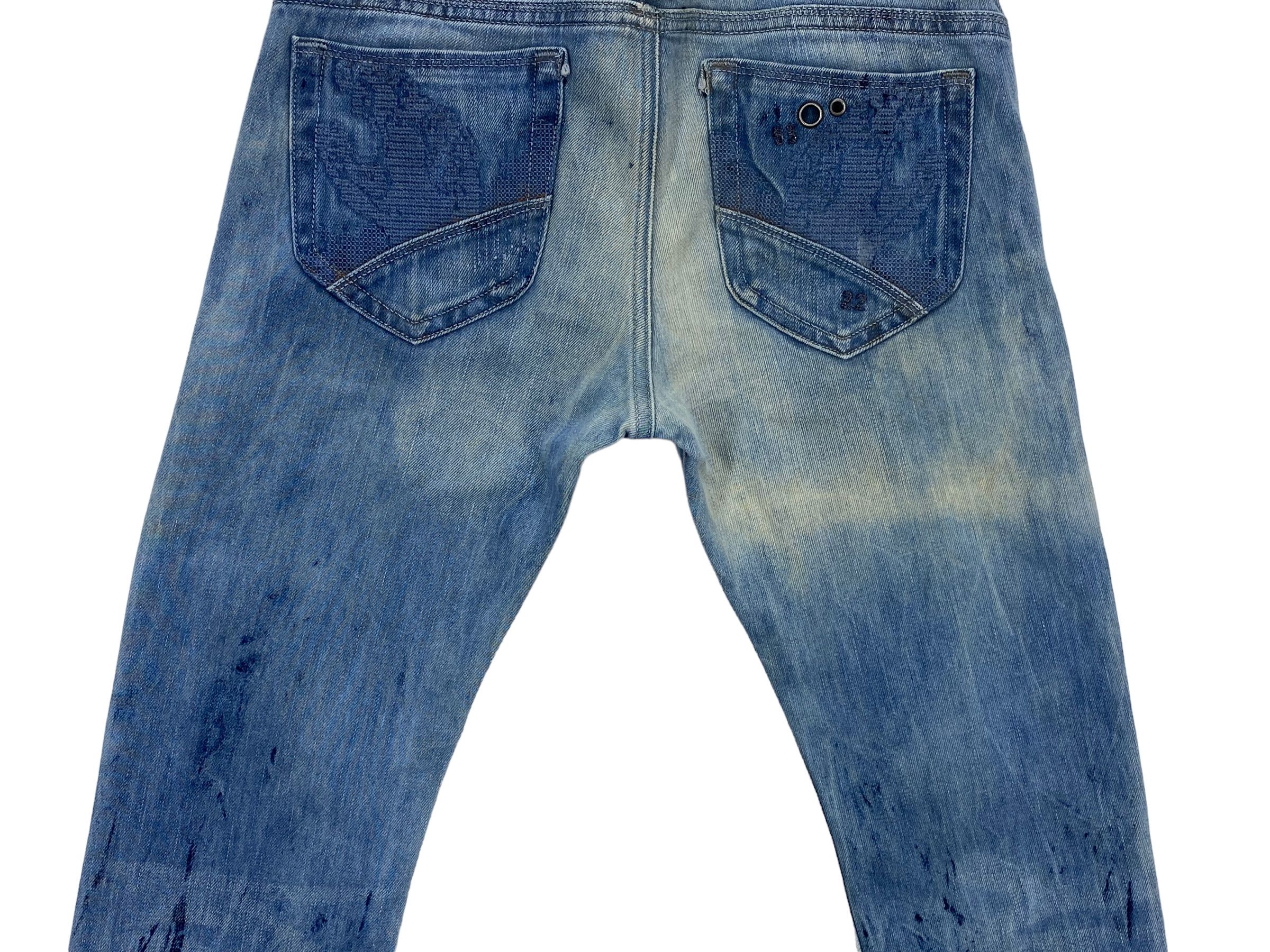 Diesel × Japanese Brand Diesel Denim Jeans Acid Wash Jeans Made in Italy Size US 31 - 7 Thumbnail