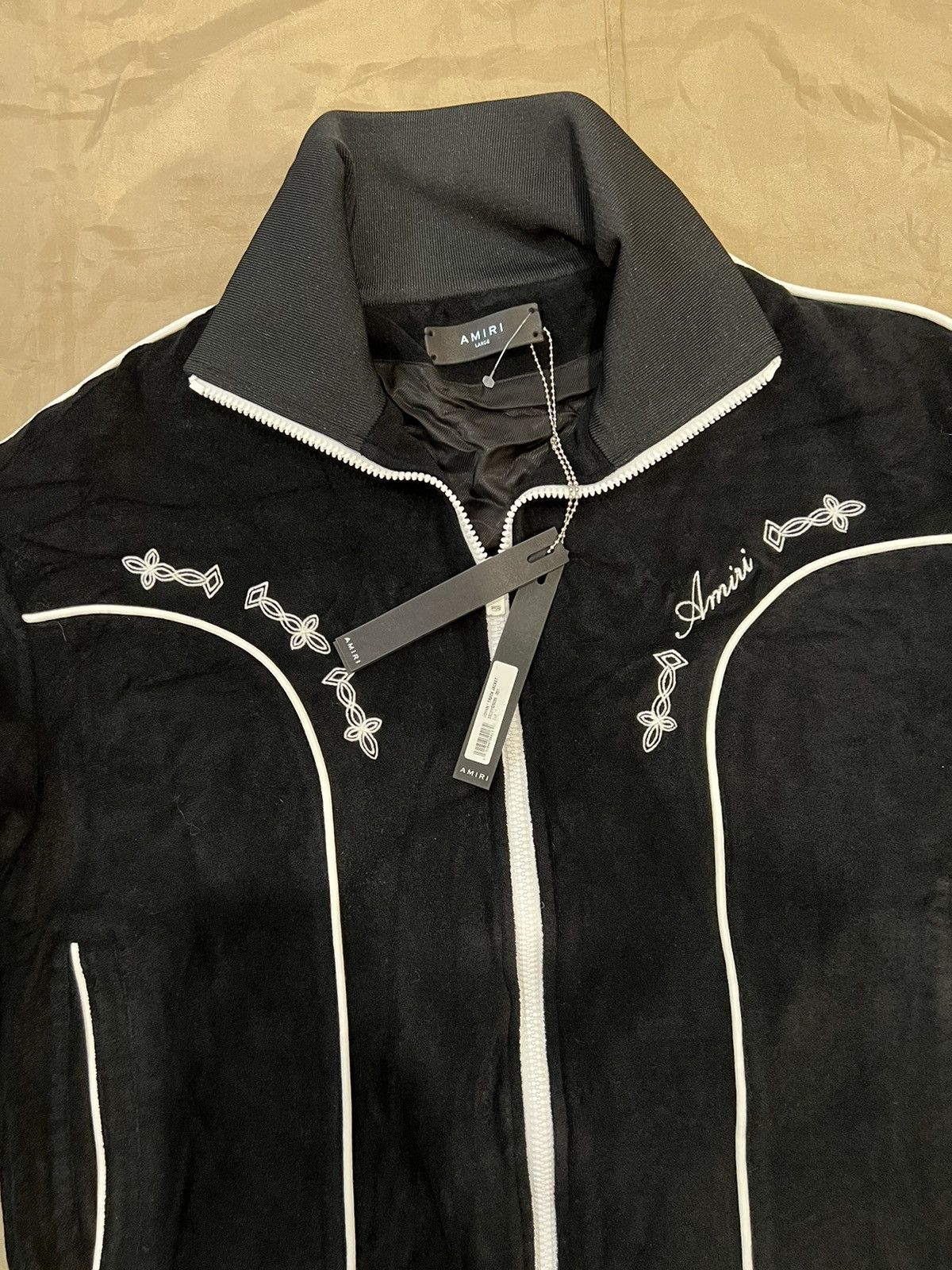 Amiri AMIRI Piped-trim bomber jacket size L $1900 Size US L / EU 52-54 / 3 - 3 Thumbnail