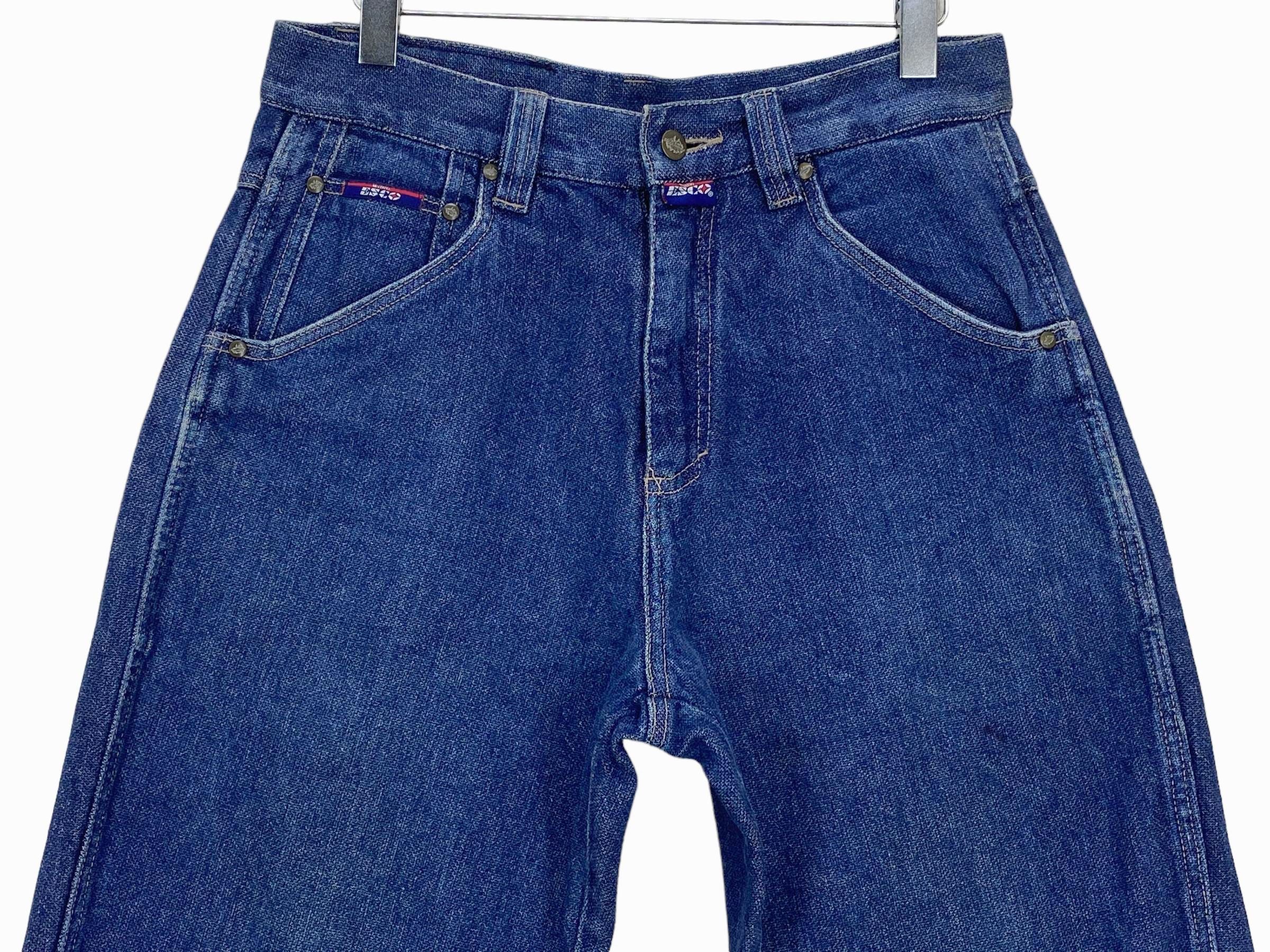 Other Willie Esco Hip Hop Skateboard Jeans Embroided Baggy Jeans Size US 31 - 3 Thumbnail