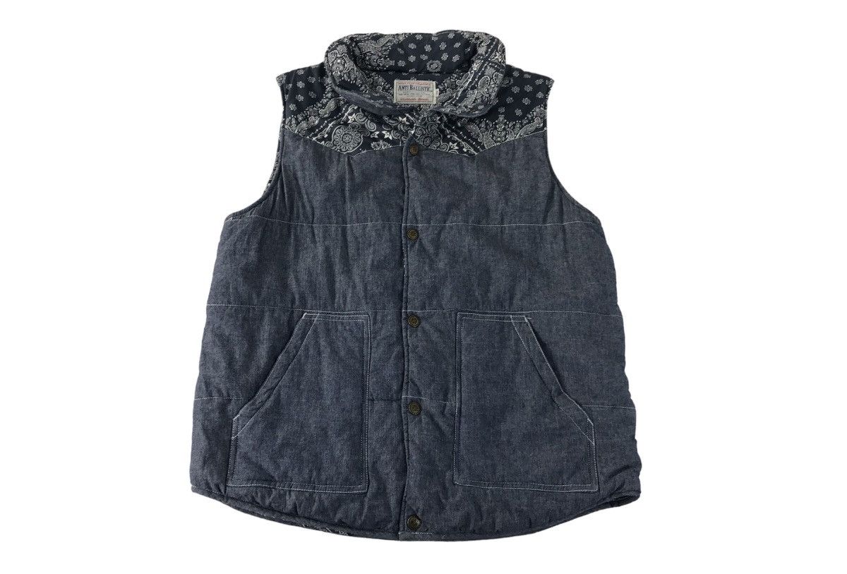 Japanese Brand × Vintage Vintage Vest Anti Ballistic Puffer Design Paisley Art Size US M / EU 48-50 / 2 - 1 Thumbnail