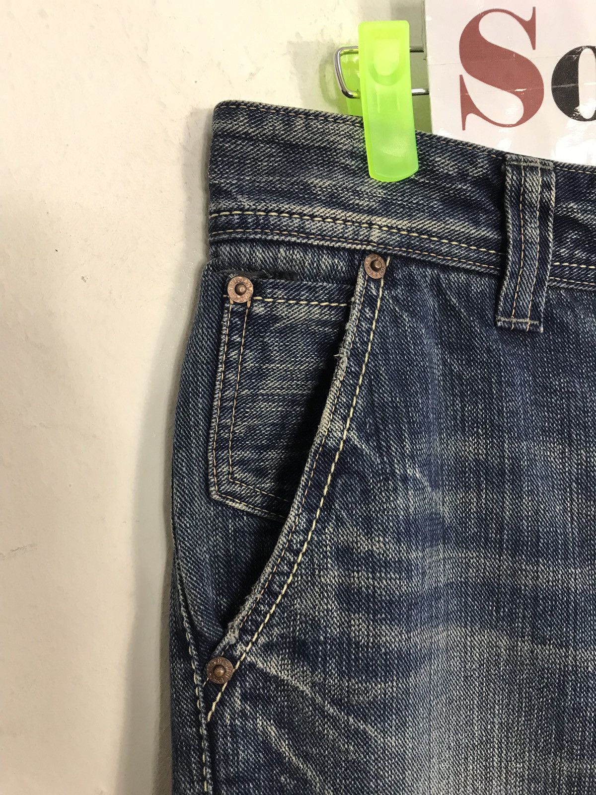 Johnbull × Vintage Vintage Johnbull Zipper Indigo Denim Jeans Size US 32 / EU 48 - 7 Thumbnail